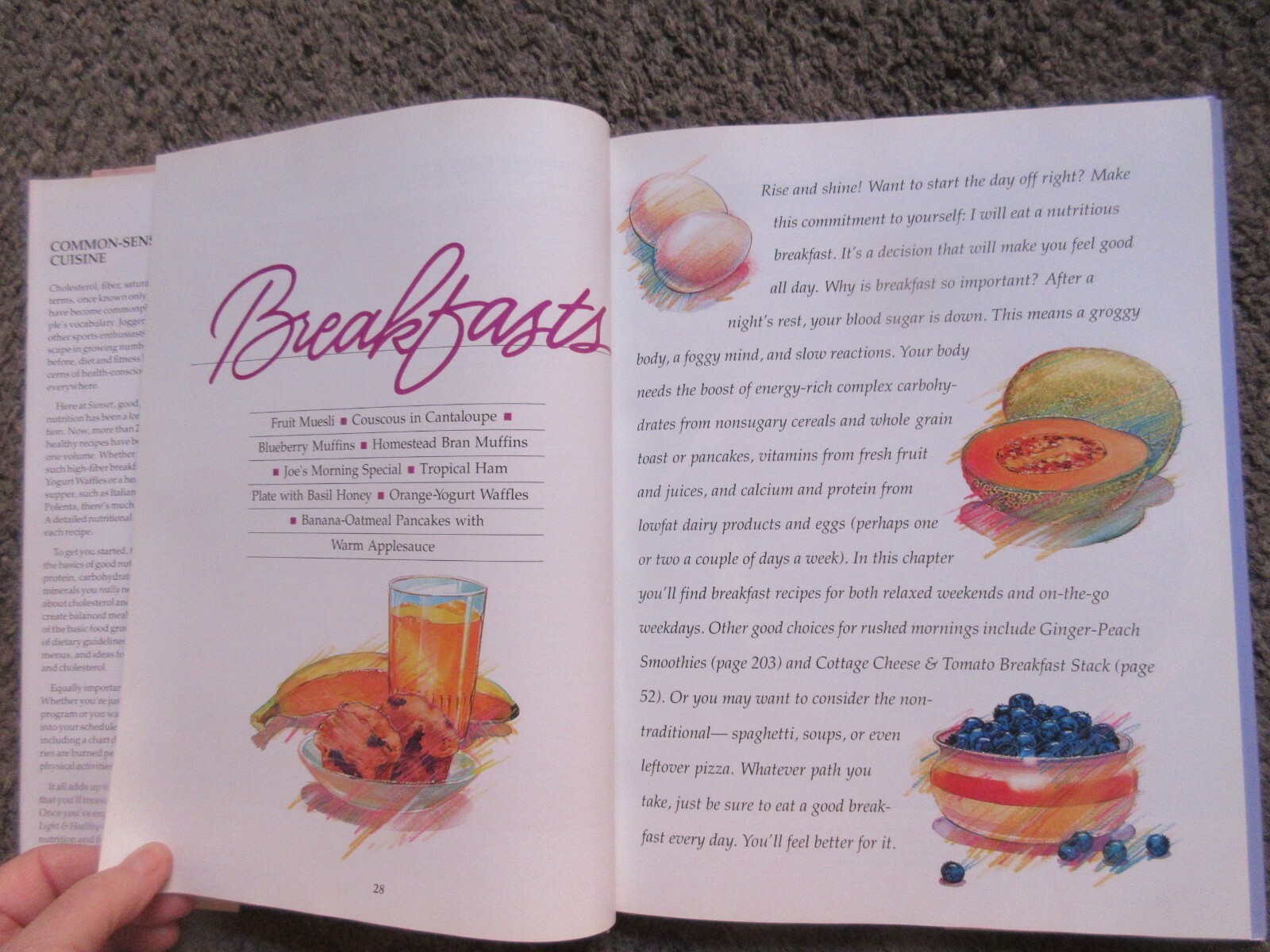 THE BEST OF SUNSET “LIGHT & HEALTHY COOK BOOK” 1990 HARDBACK EX.240 PAGES OOP