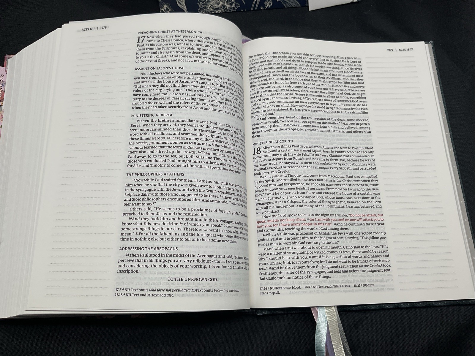 NKJV Journal the Word Bible Cloth over Board Gray USED SEE Description 2018