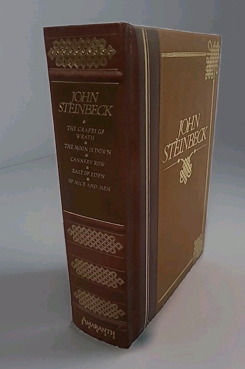 John Steinbeck Leather-Bound Collector Edition Amaranthine Press Gilt Edges