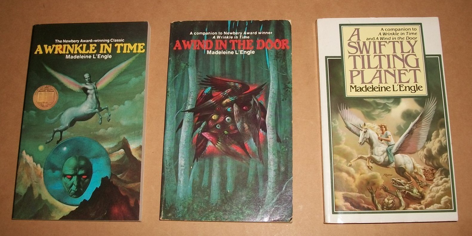 Madeleine L’Engle Trilogy 1-3 Murry Kairos vintage 70s Laurel-Leaf lot of 3 PBVG