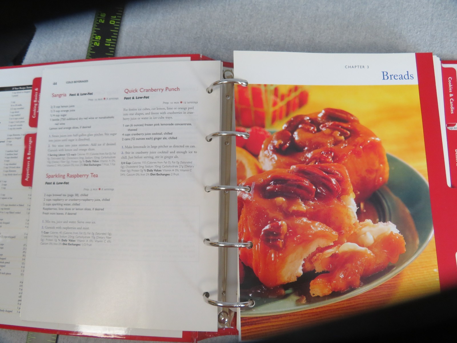 Betty Crocker’s Cookbook 3 Ring Binder Index Tabs 576 Pages