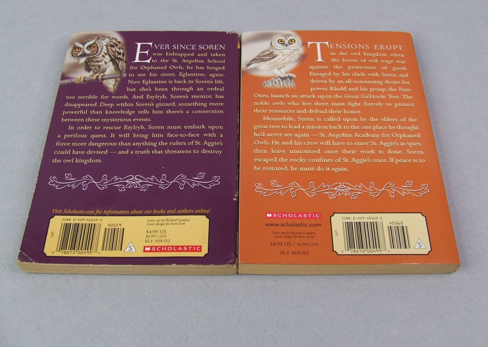 Guardians of Ga’Hoole Books 1-8 in Paperback by Kathryn Lasky