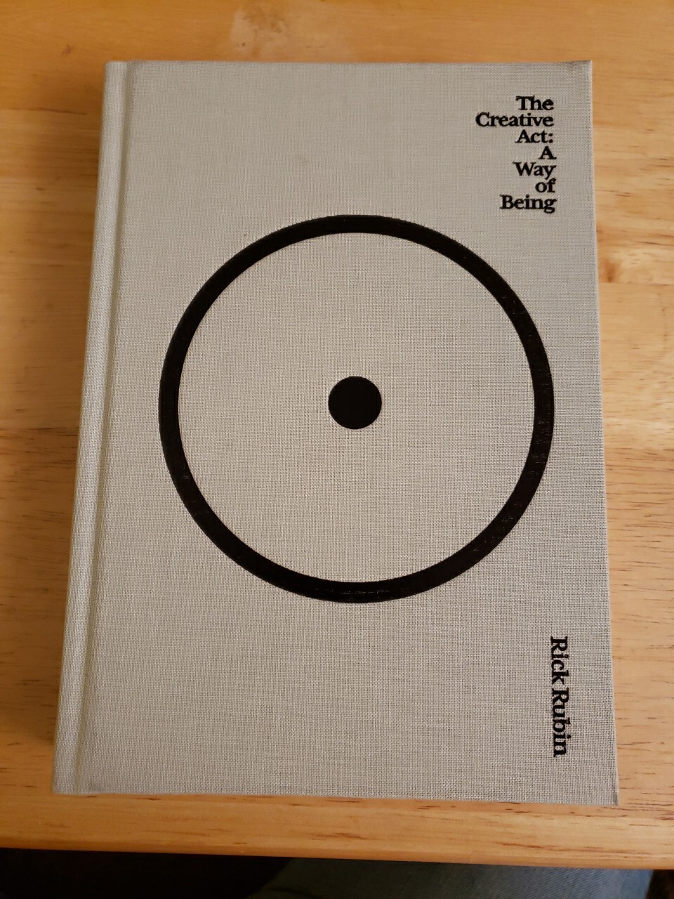 The Creative Act ;A Way of Being by Rick Rubin Hard Cover
