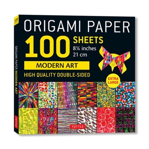 Origami Paper 100 Sheets Modern Art 8 1/4: Extra Large Double-Sided Origami Shee