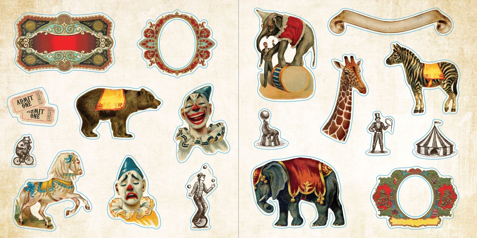 Loads of Ephemera Sticker Book (Over 580 stickers!)