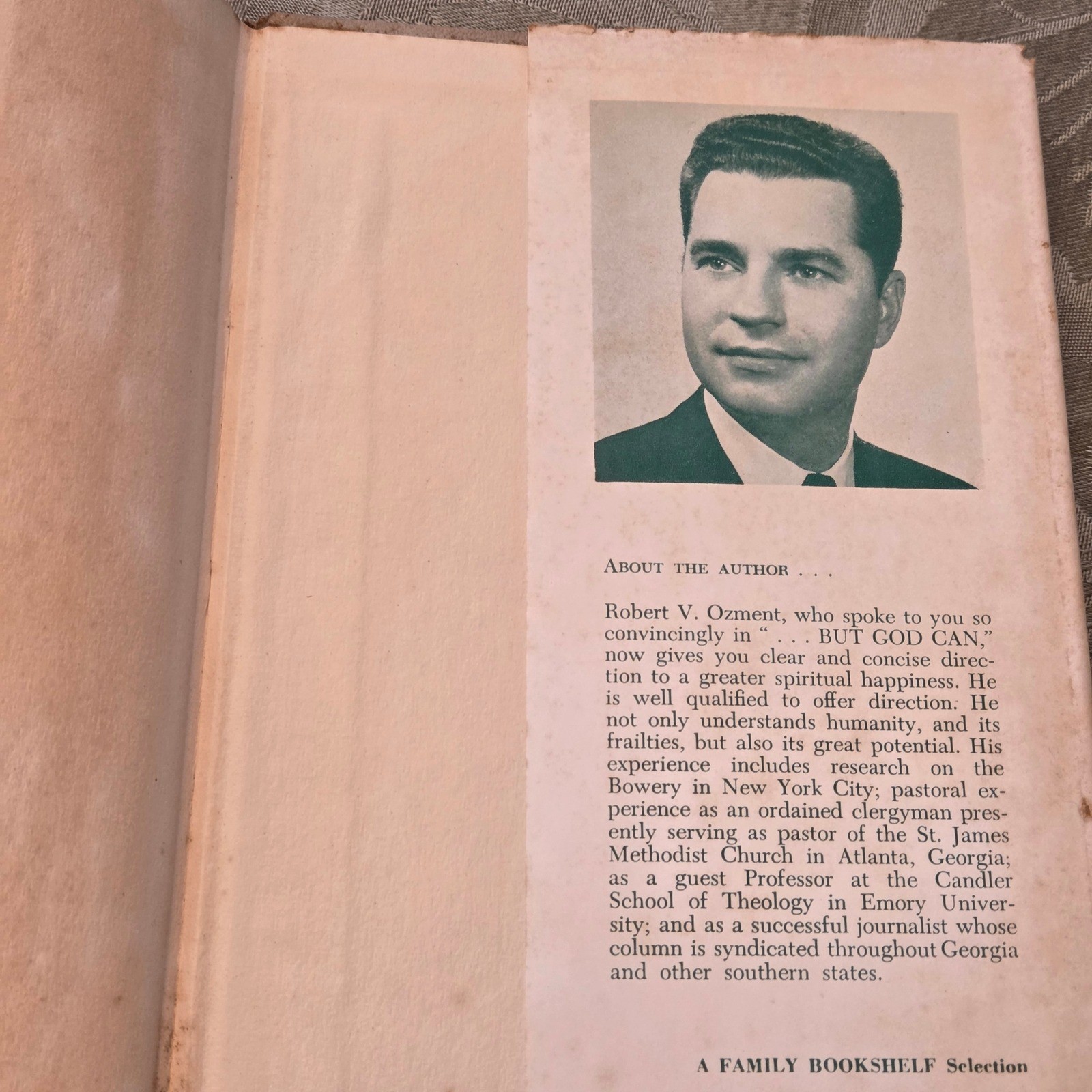 Happy Is the Man Robert V. Ozment 1963 Revell Hardcover w/ Dust Jacket