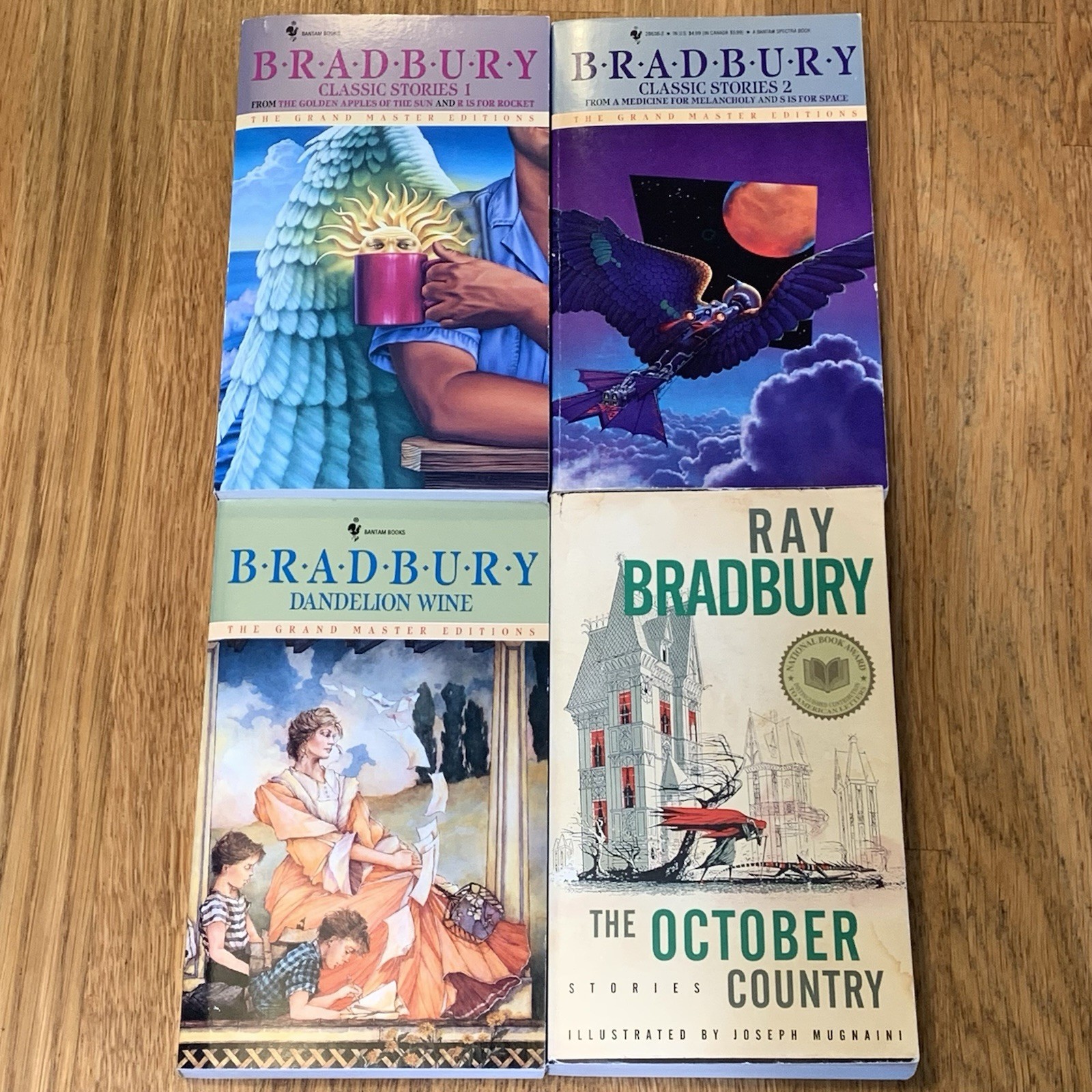 BRADBURY LOT OF 4 MMPB Classic Stories 1 & 2 Dandelion Wine Grand Master Edition