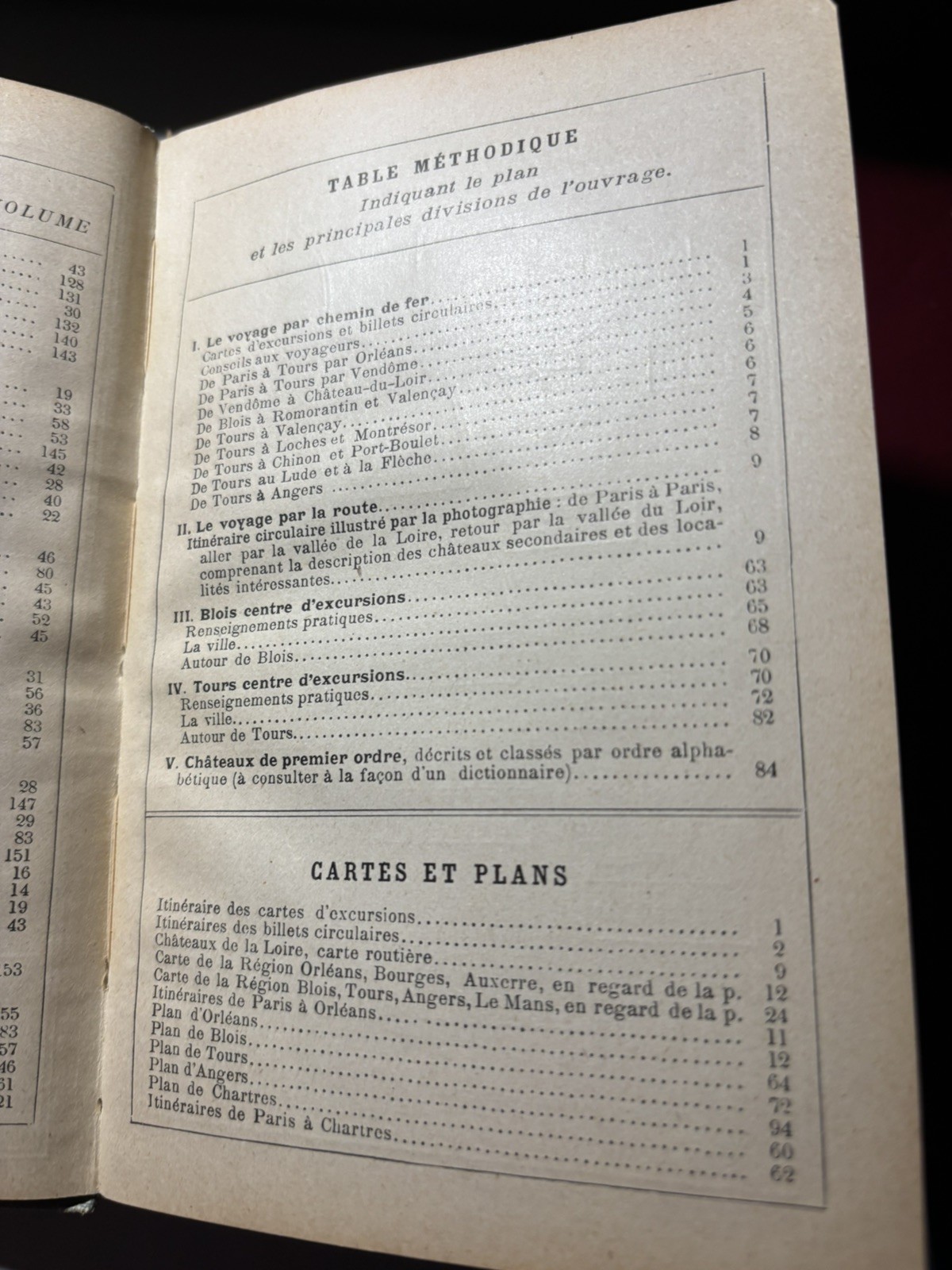 1912 FRENCH TRAVEL GUIDE HARD COVER BOOK 162 PAGES,LES CHATEAUX DE LA LOIRE
