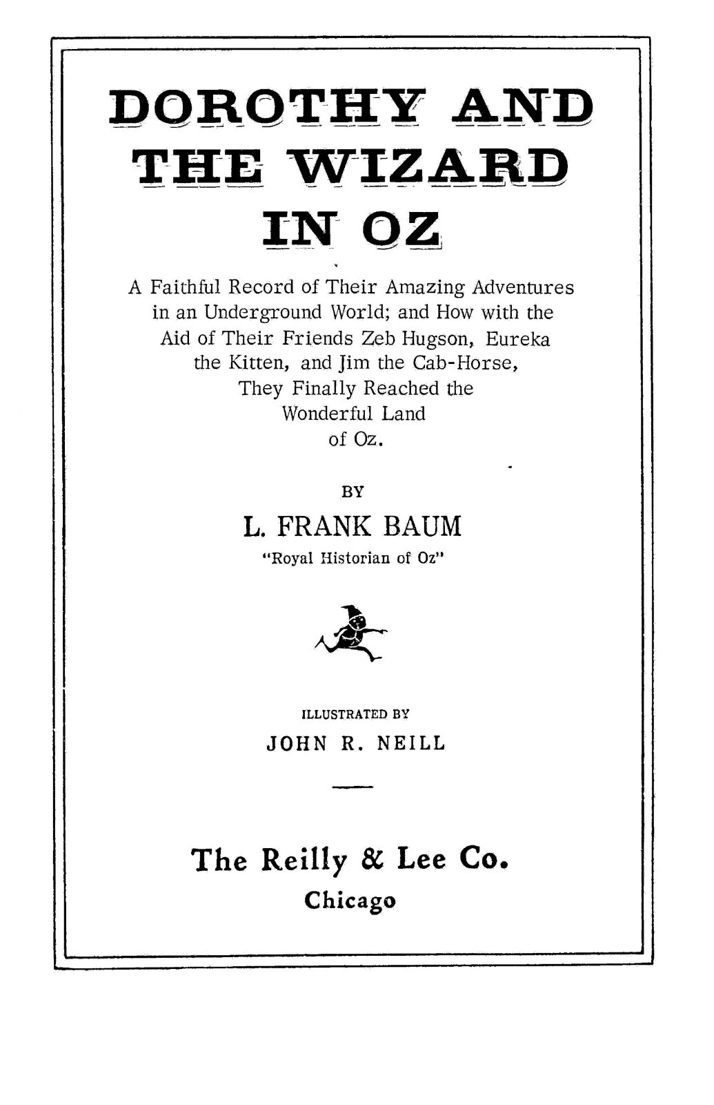 1908 Dorothy And The Wizard In Oz 240 Pages
