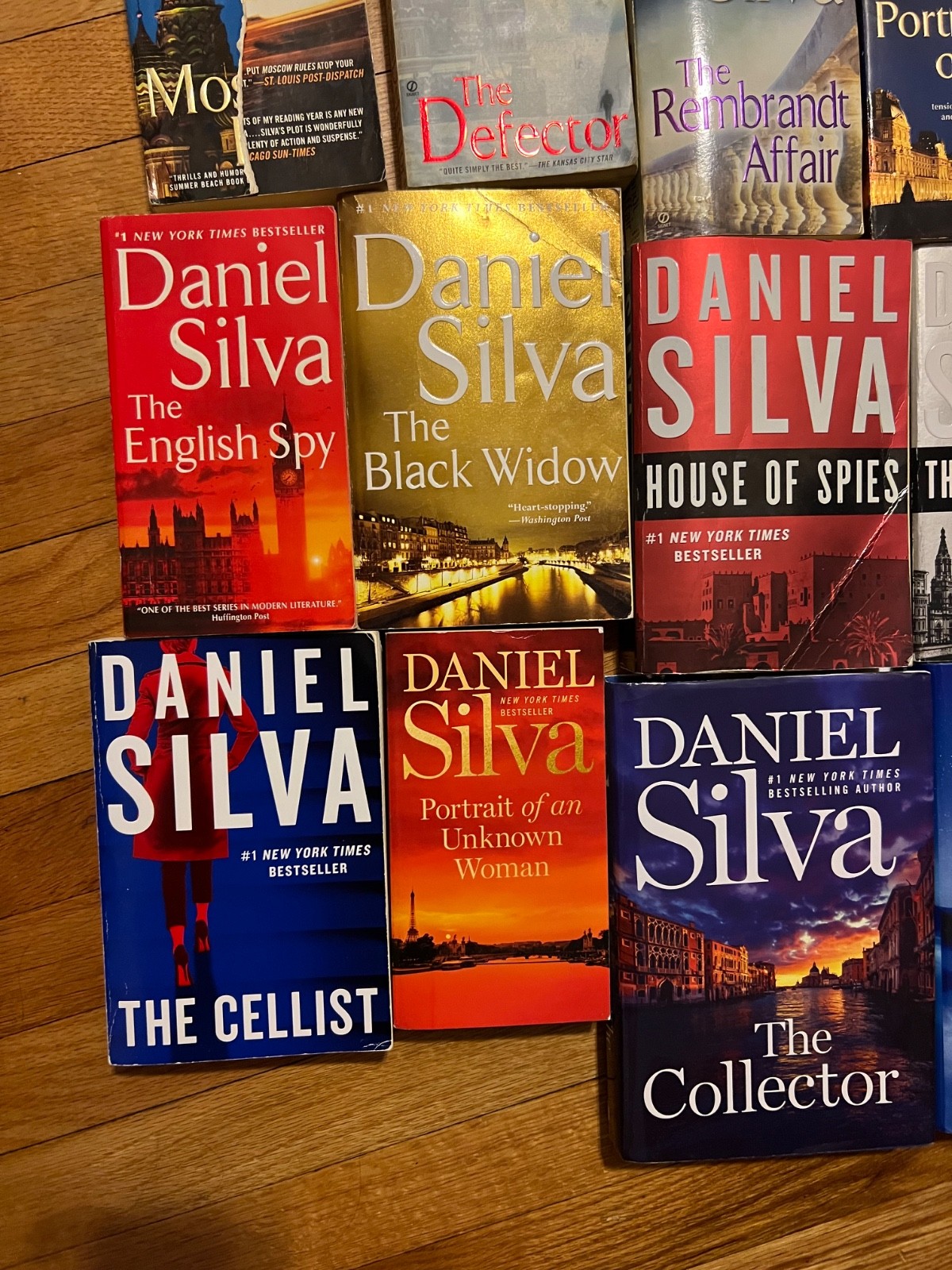 25 Daniel Silva Books — Gabriel Allon Series, HC and SC. Full Run!