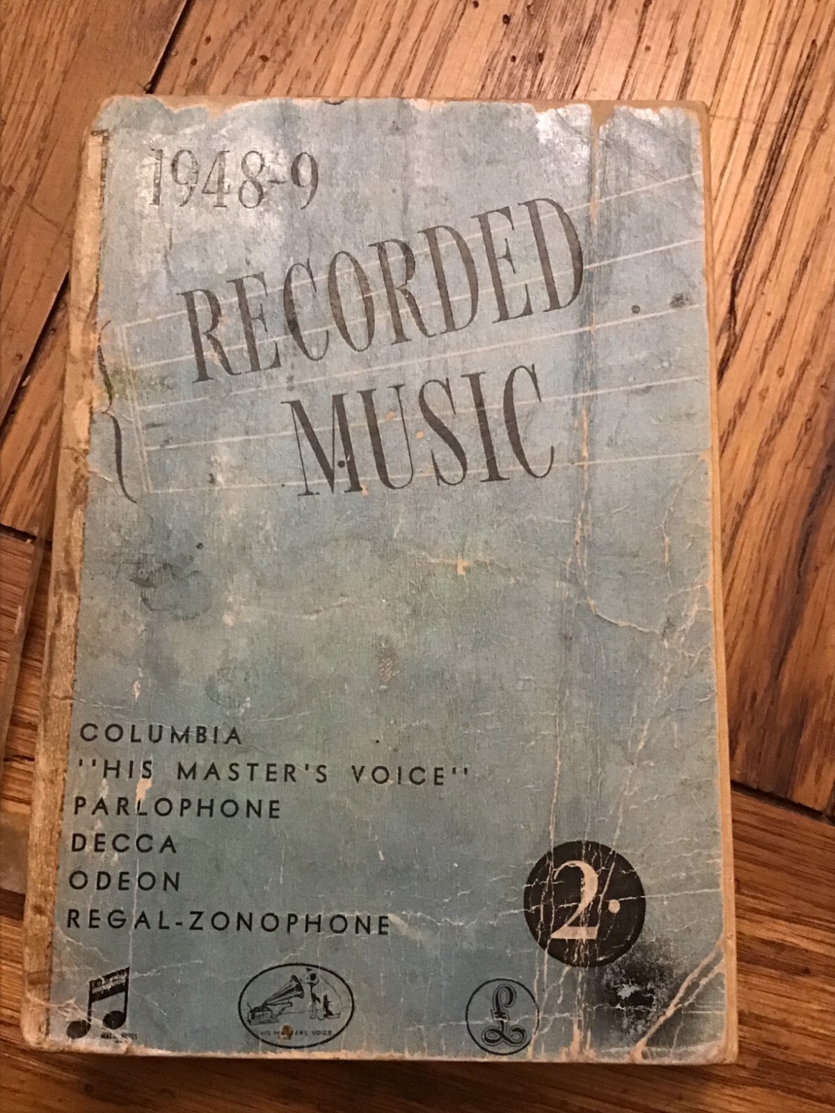 Recorded Music 1948-1949 Catalog of music 630+ pages Fair condition