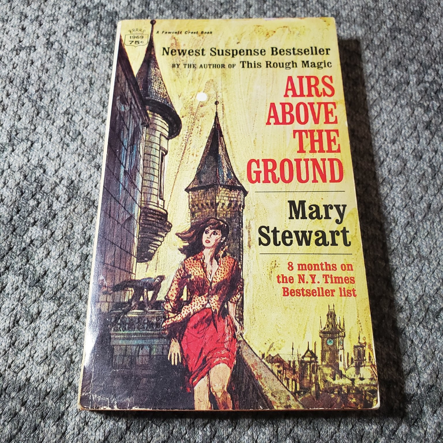 Nine Coaches Waiting Mary Stewart 1969 Reprint Suspense Gothic Romance Fawcett