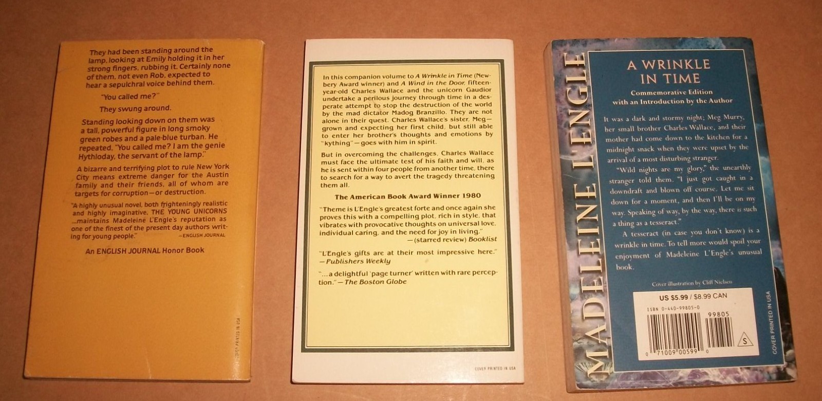 Madeleine L’Engle Trilogy 1&3 Murry Kairos Austin 3 Laurel-Leaf lot of 3 PBVG