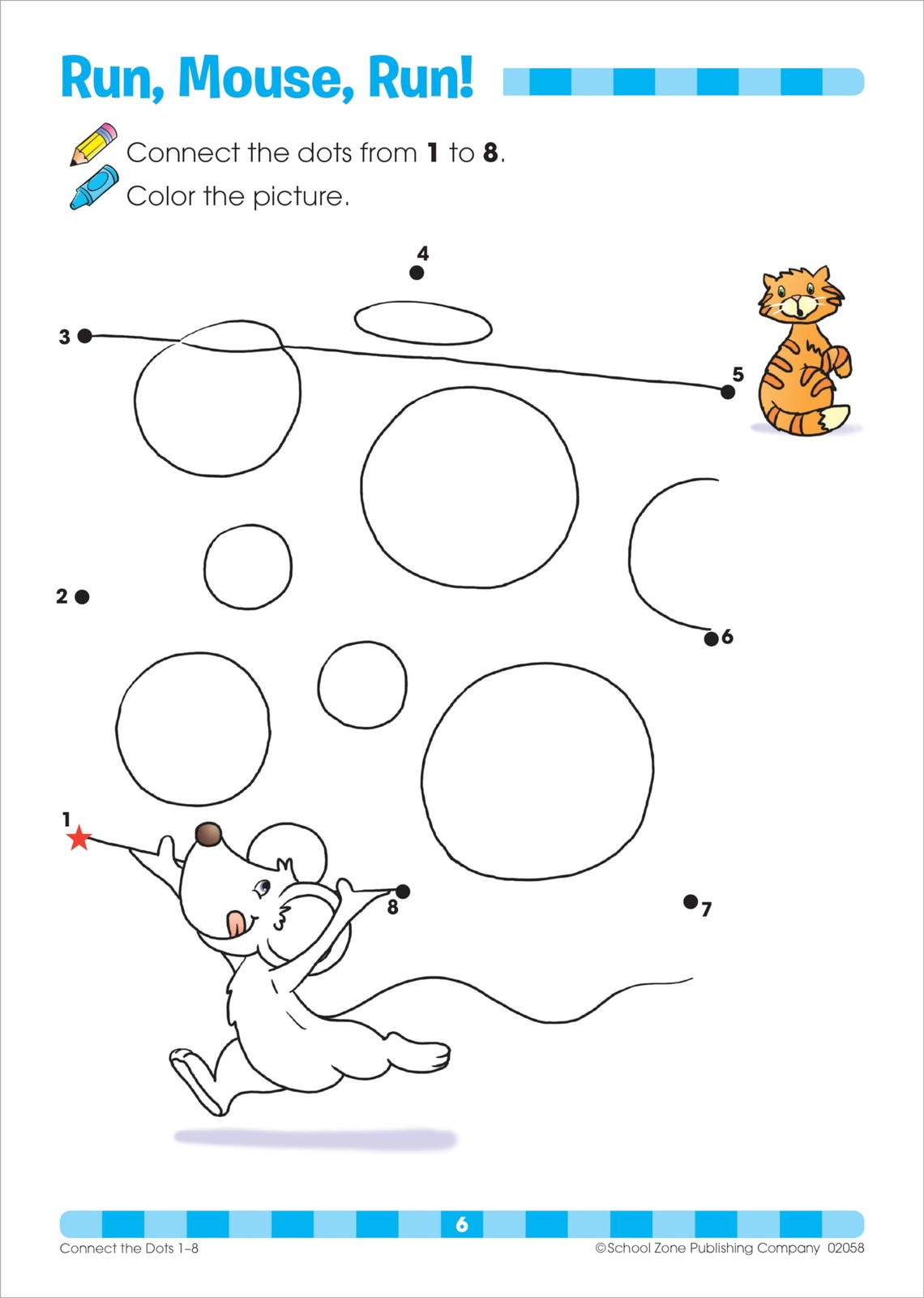 School Zone Connect the Dots Workbook: 32 Pages, Preschool, Kindergarten,…