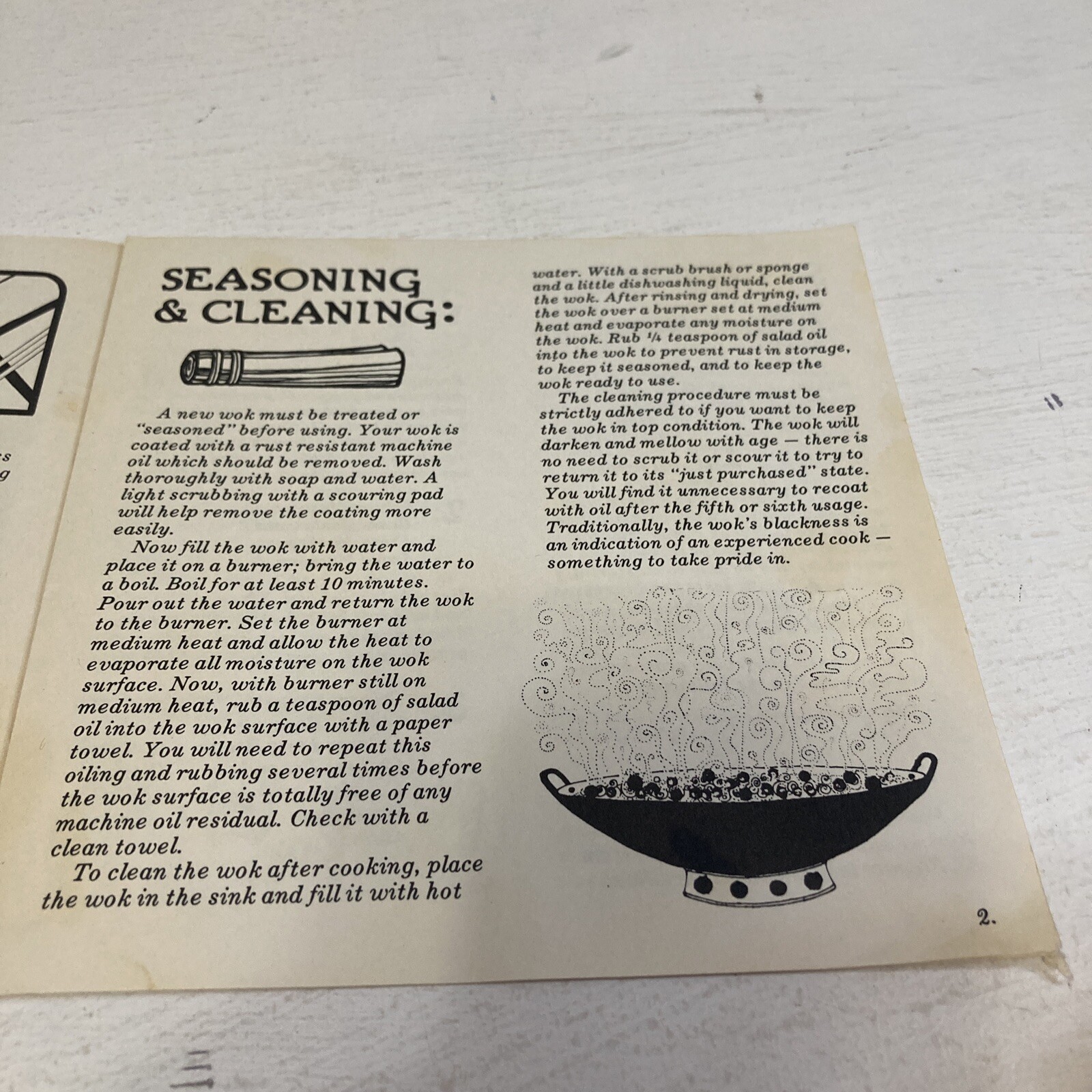About Your WOK Paperback Booklet 1976 Taylor & NG S.F. CA Loose Pages