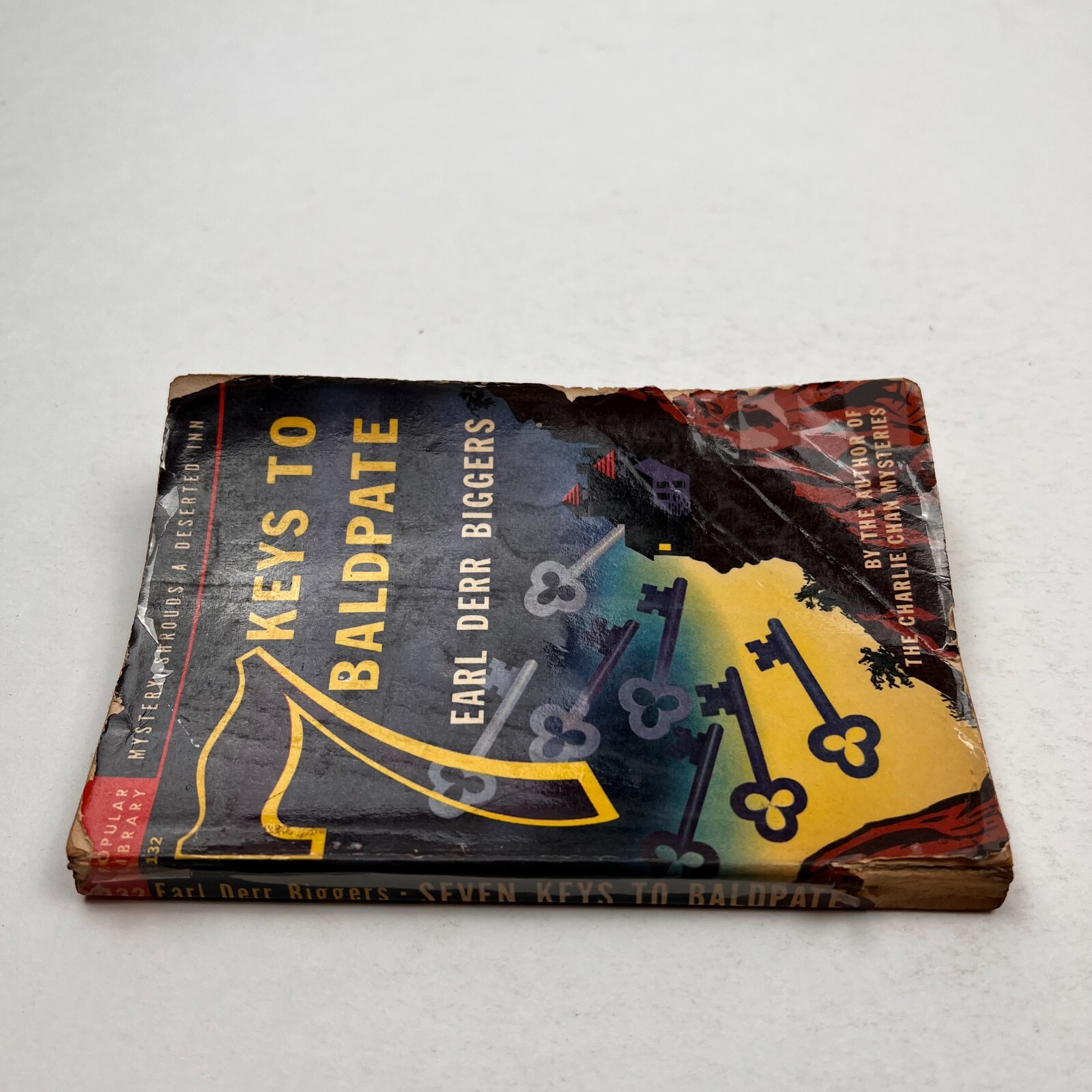 Earl Derr Biggers 7 KEYS TO BALDPATE Popular Library #132 vintage 1948 PB