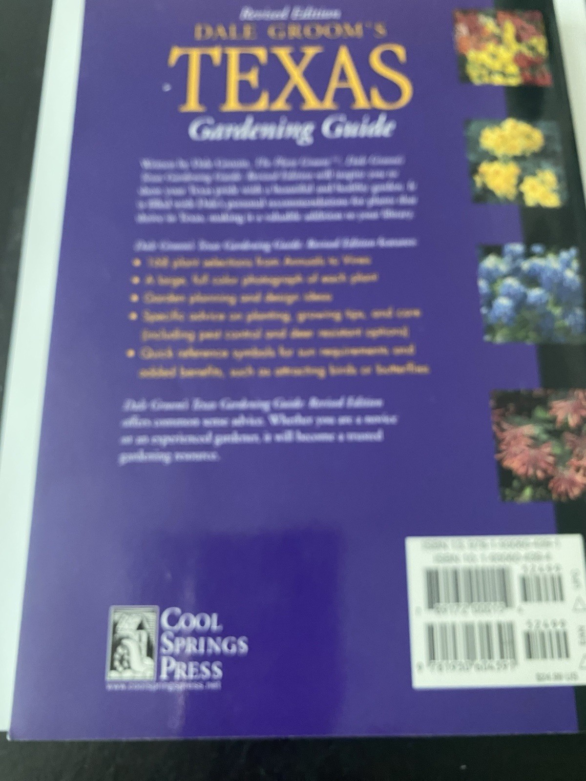 Dale Groom’s Texas Gardening Guide Revised Edition Cool Springs Press Paperback