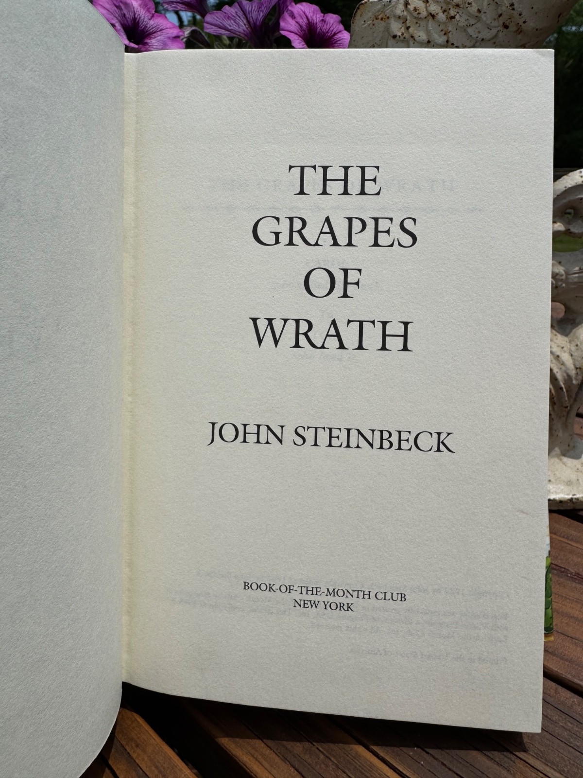 The Grapes of Wrath John Steinbeck 1995 Book of the Month Club BOMC Edition HC