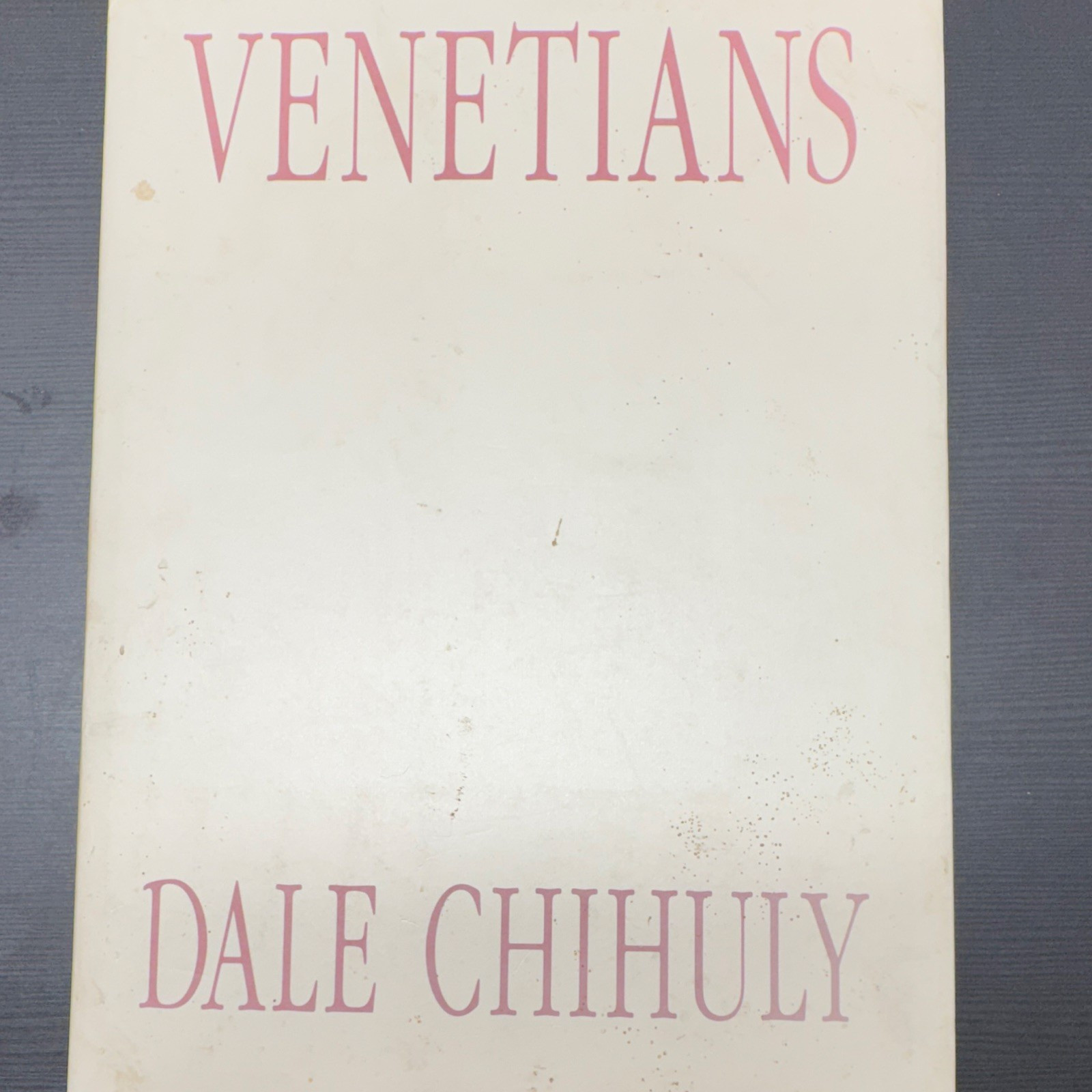 Dale Chihuly signed Venetians Illustrated 1989 Twin Palms 1st Limited Ed,