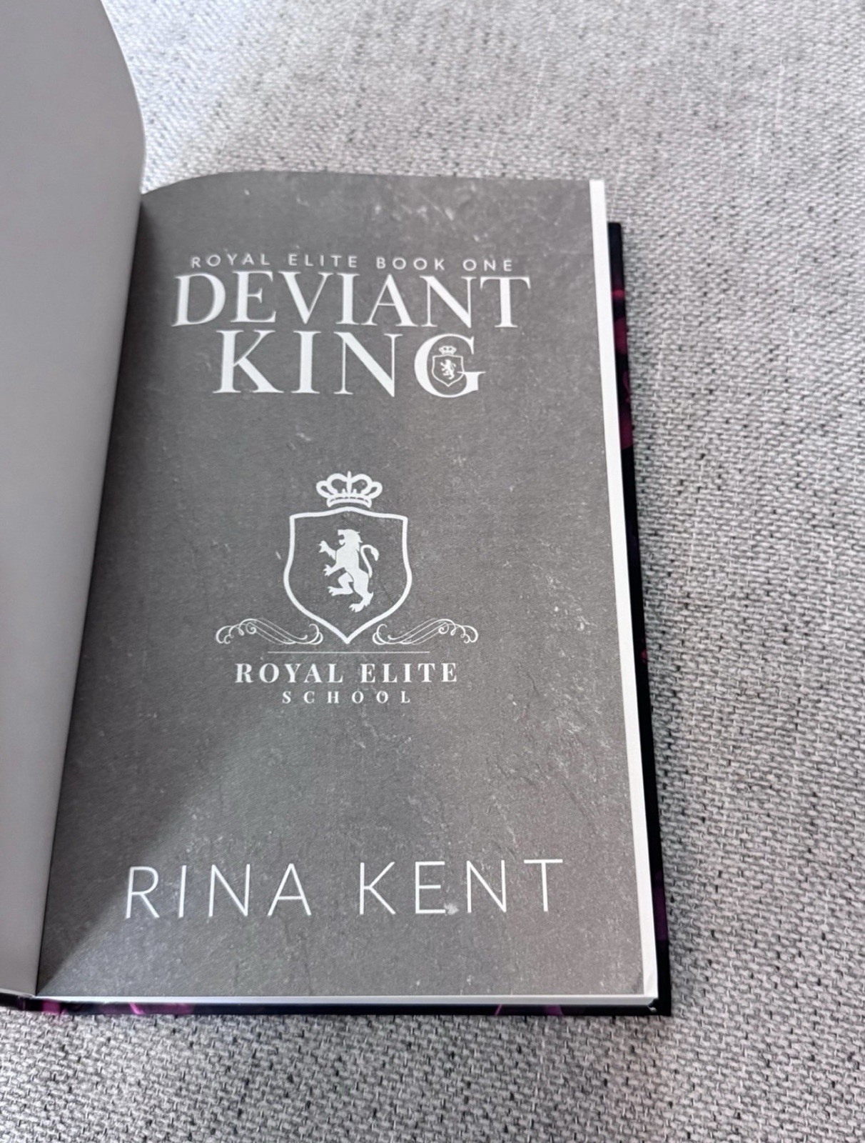 Deviant King Rina Kent Discreet Hardcover Royal Elite Series Out Of Print Signed