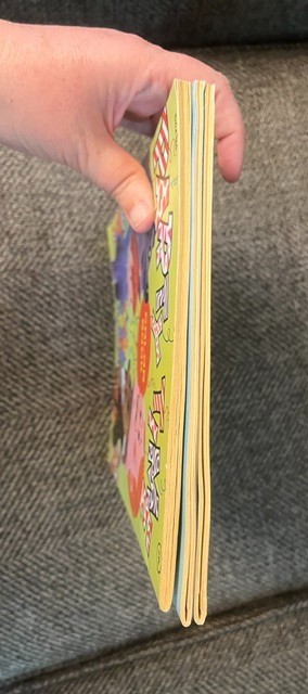 3 Vintage Playmore Coloring Books Lot NOS unused Wizard of Oz, Pied Piper more
