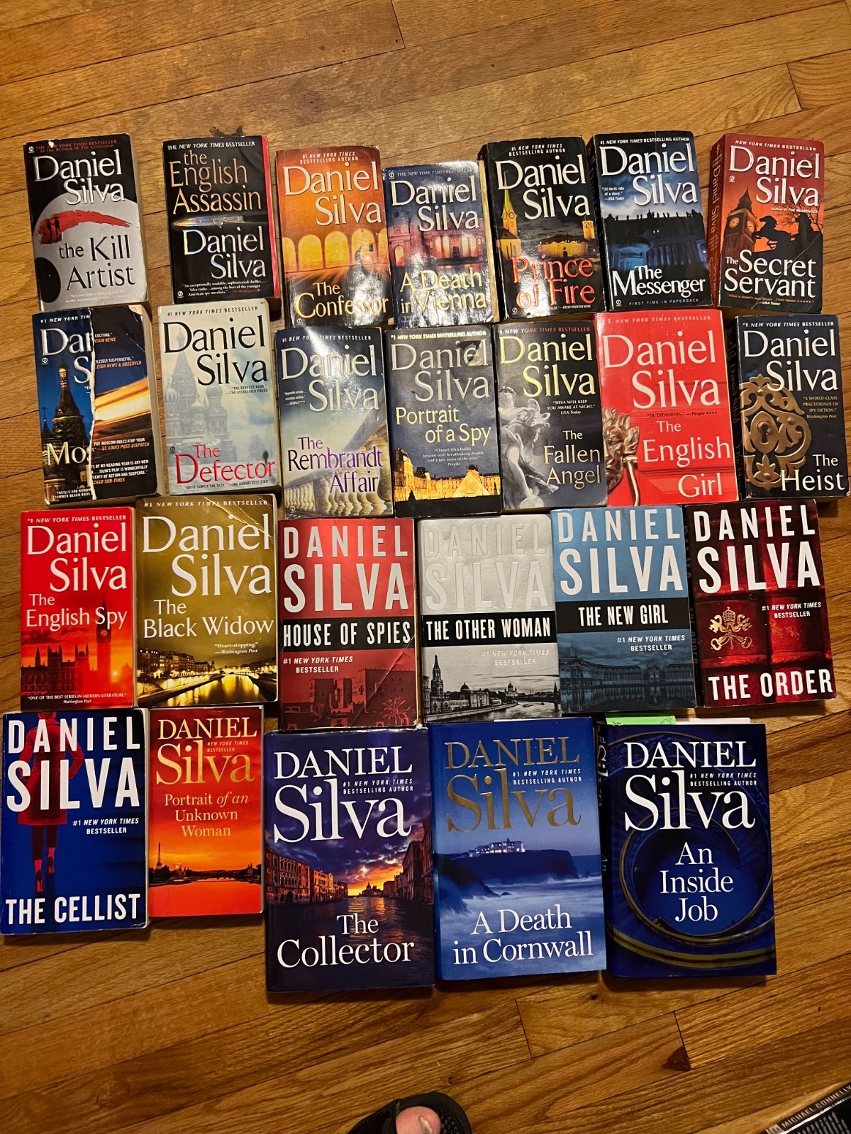25 Daniel Silva Books — Gabriel Allon Series, HC and SC. Full Run!