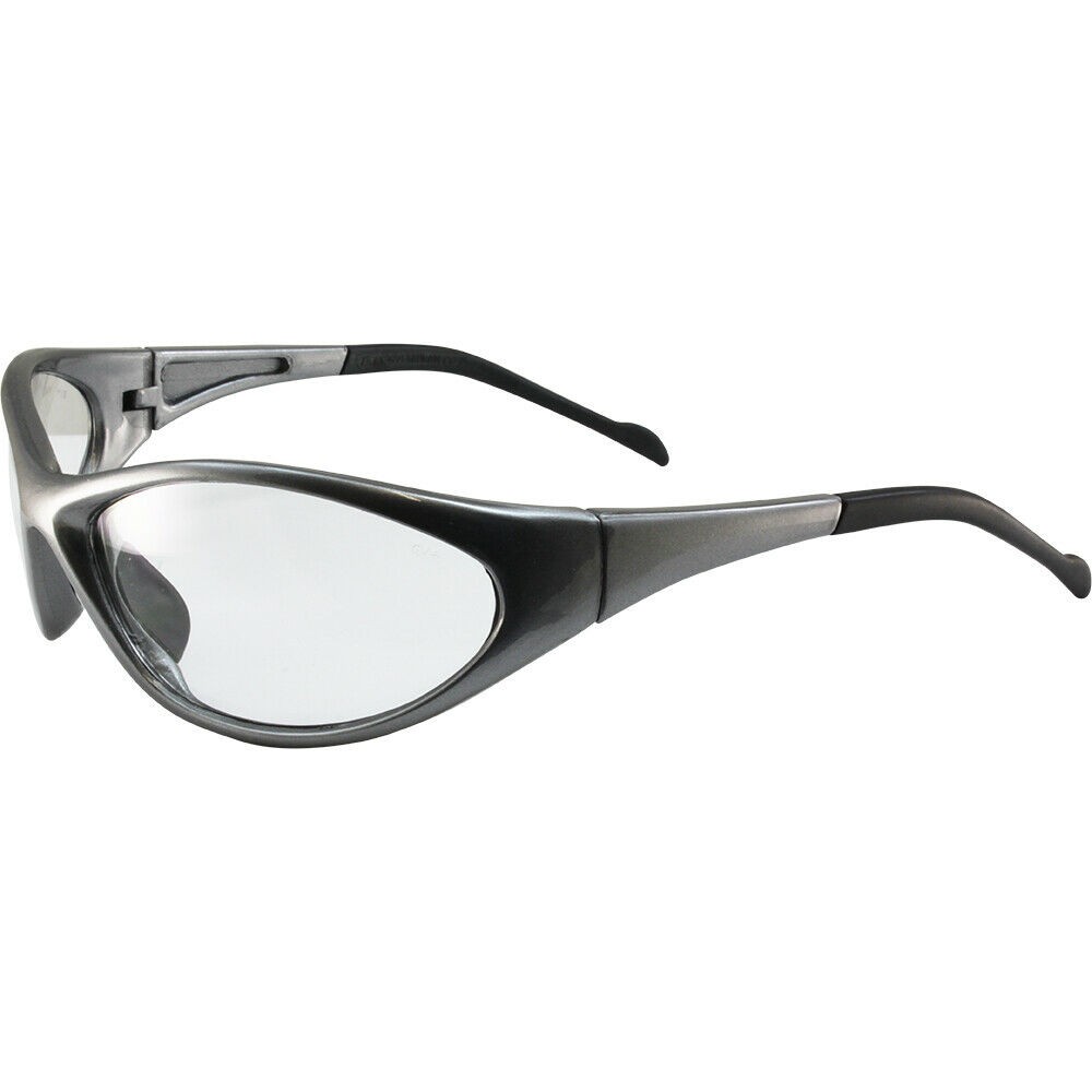 Relfex Wrap Around Safety Glasses Clear UV400 Lens by Global Vision
