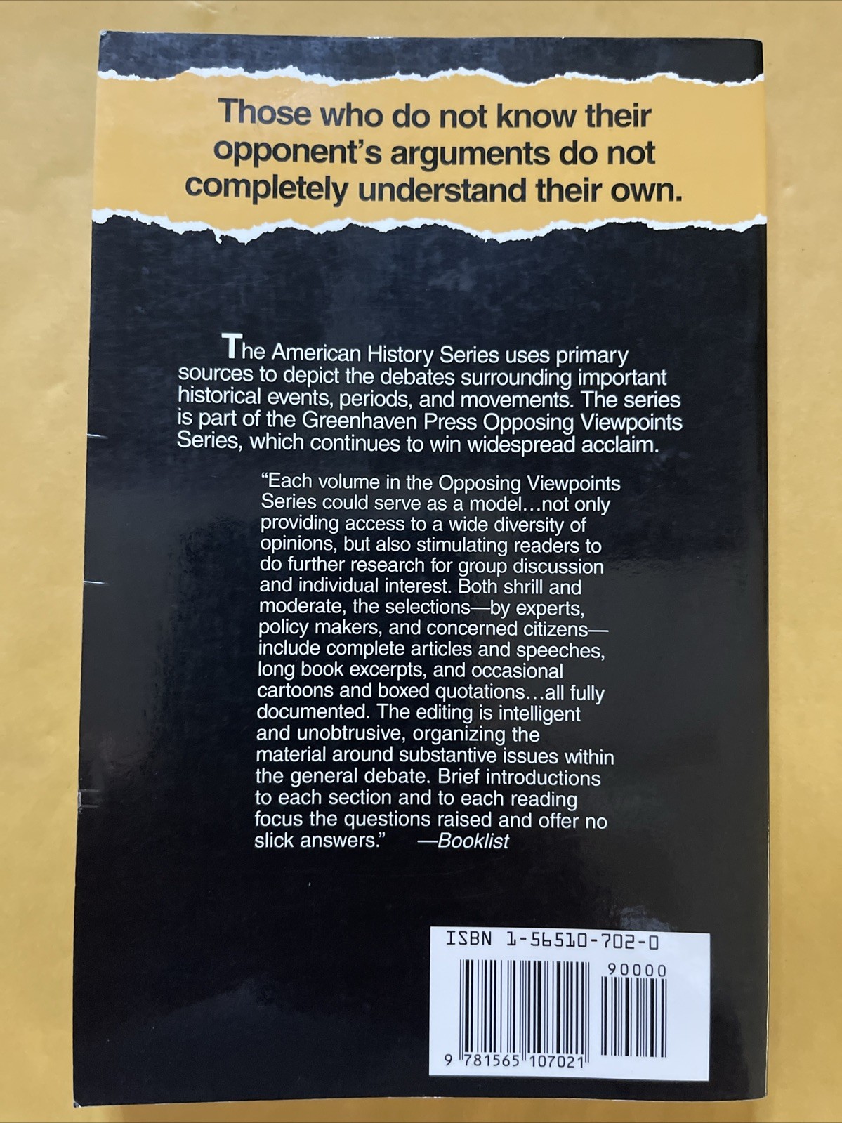 WORLD WAR I: OPPOSING VIEWPOINTS (OPPOSING VIEWPOINTS By William Dudley **Mint**