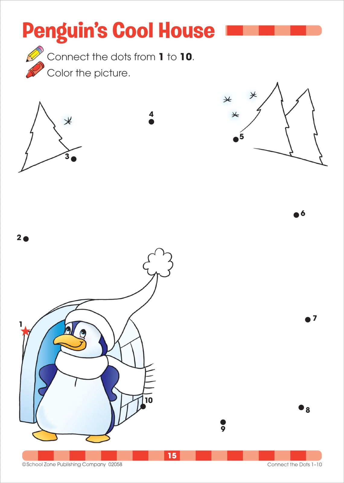 School Zone Connect the Dots Workbook: 32 Pages, Preschool, Kindergarten,…