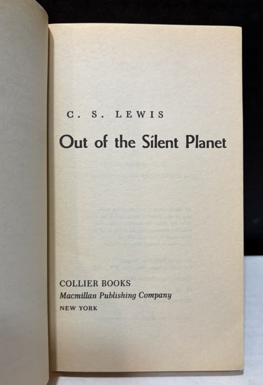 Vintage 1980’s “THE COSMIC TRILOGY” by C. S. Lewis 3 Volumes Complete