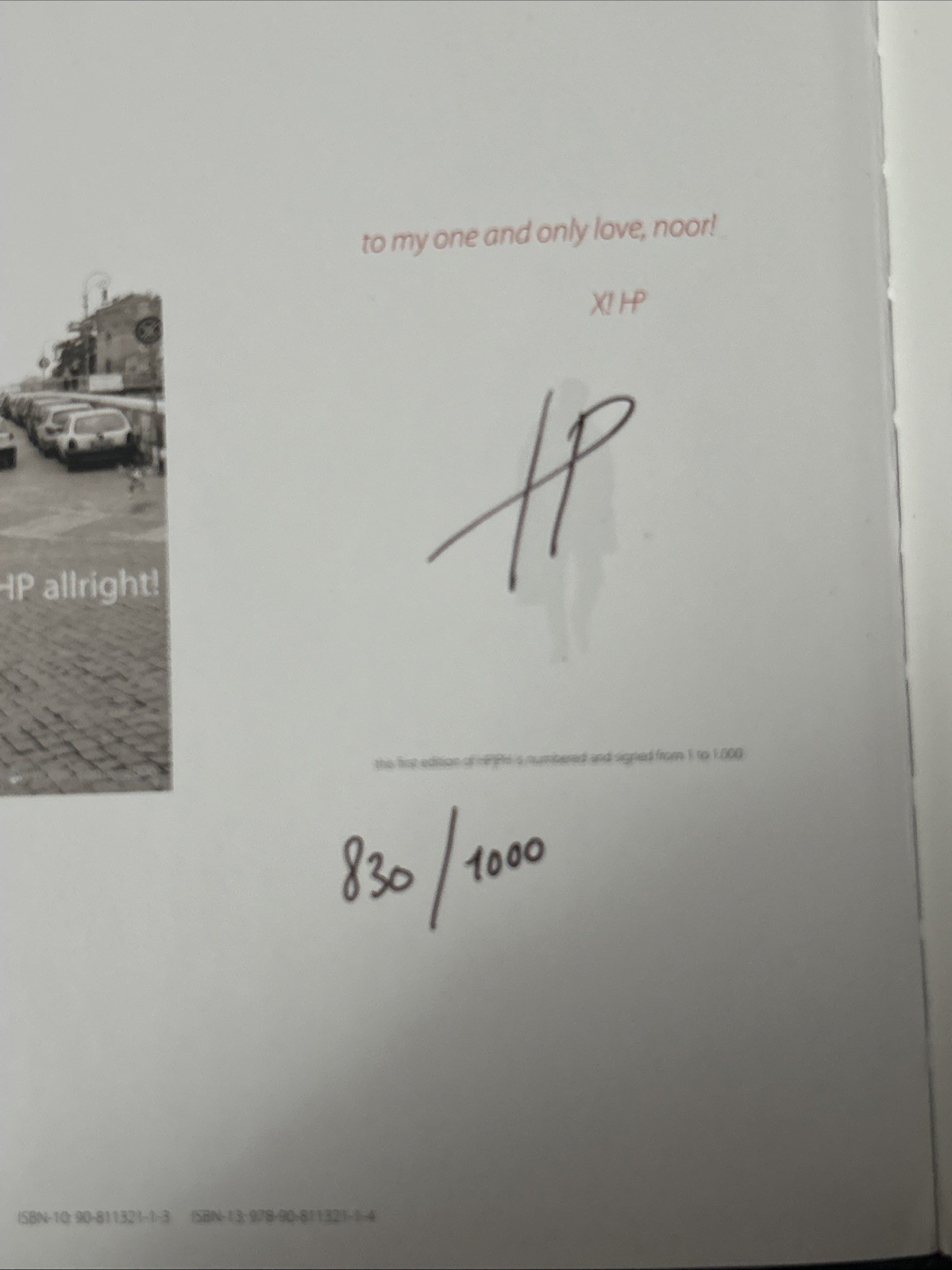 RARE Signed HP|PH A Book Like A Rockalbum! By Hans-Peter van Velthoven 830/1000