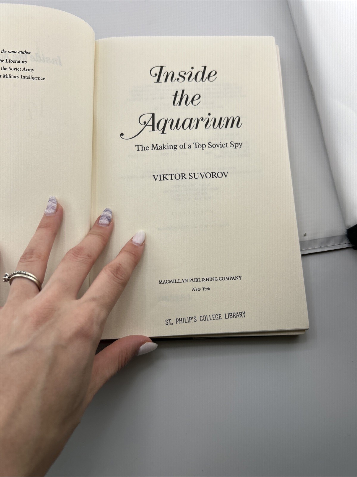 Inside the Aquarium: Cover Stains/ Ex library