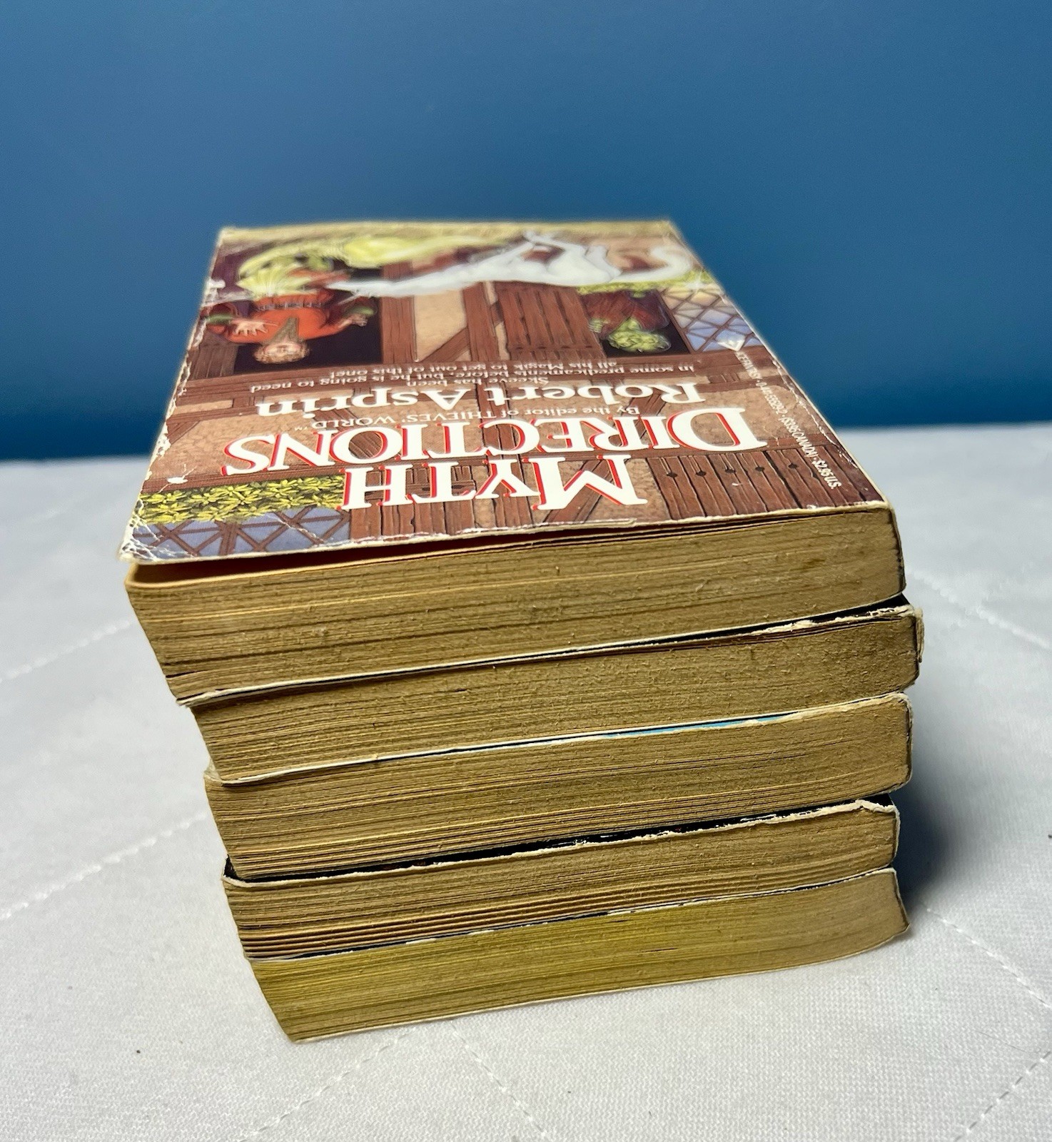 Robert Aspirin Books FIVE Myth Adventures Series Paperback 1980s Vintage