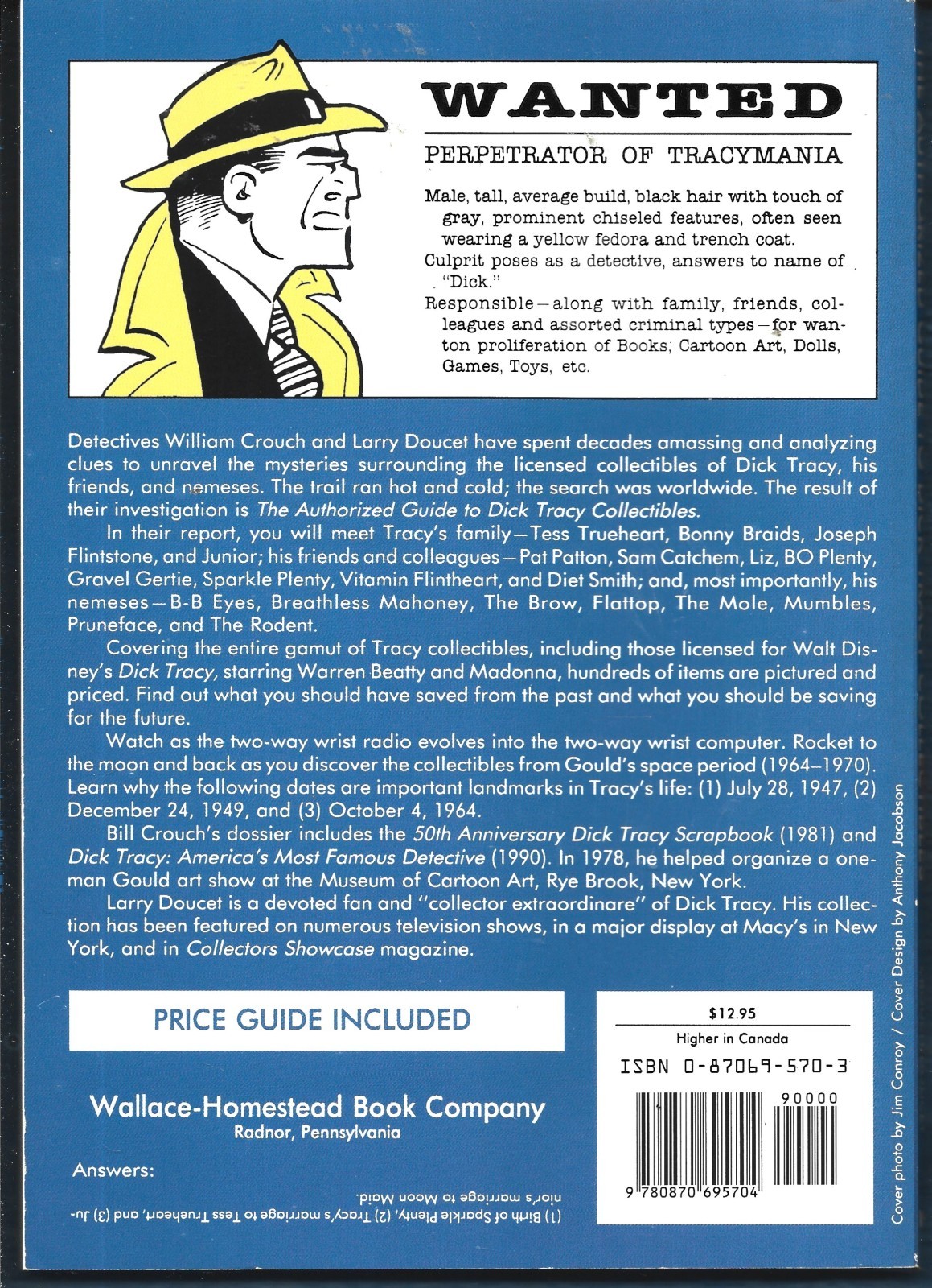 Authorized Guide to Dick Tracy Collectibles PB-Crouch & Doucet-1990-162 pages