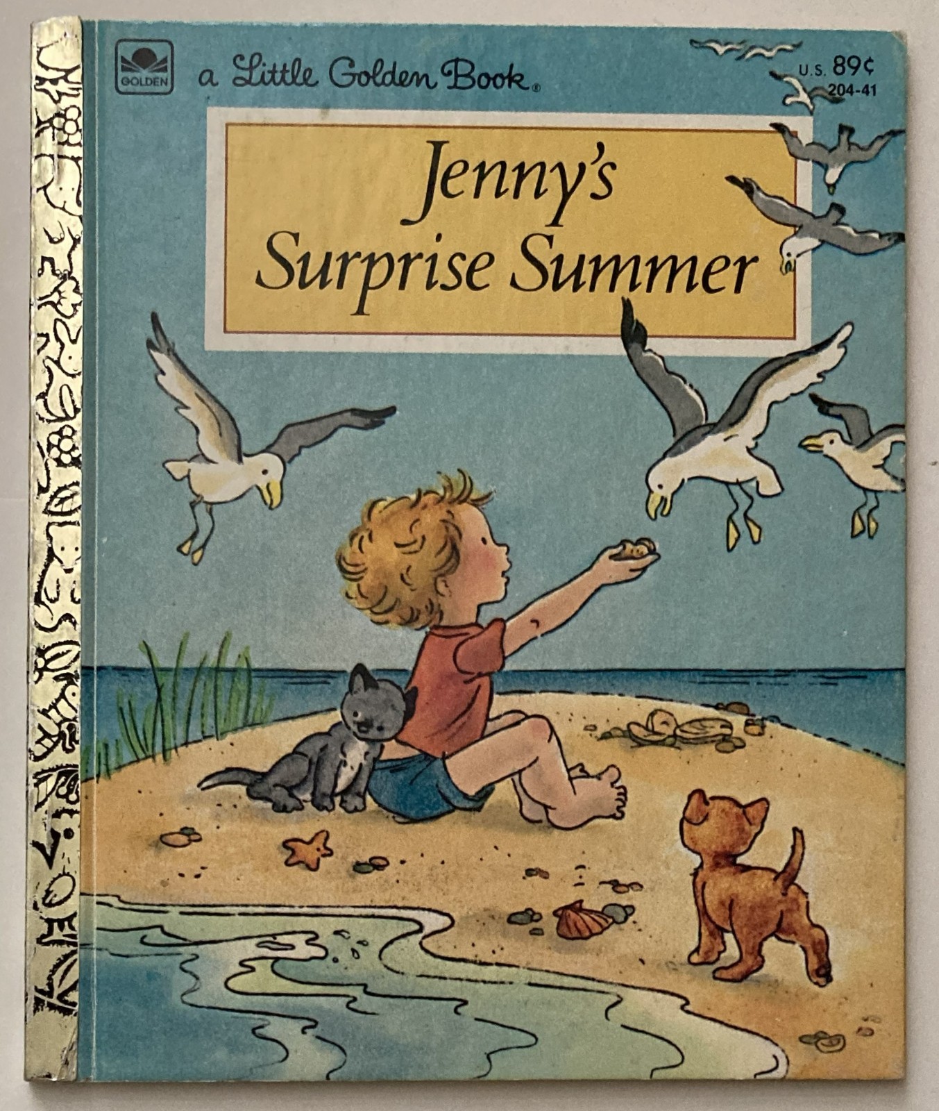 VTG Jenny’s Surprise Summer Little Golden Book 1981 Eugenie 2 Kittens Unmarked