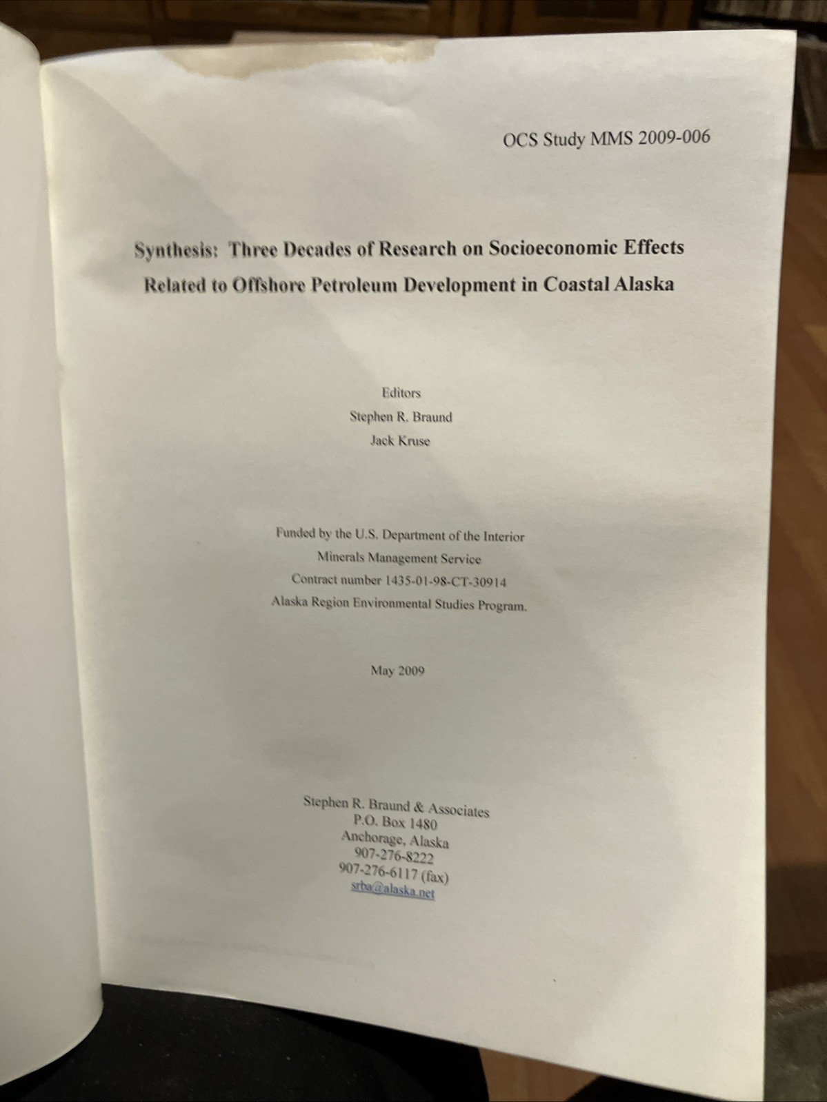 Three Decades Of Research On Socioeconomic Effects Related To Offshore Petroleum