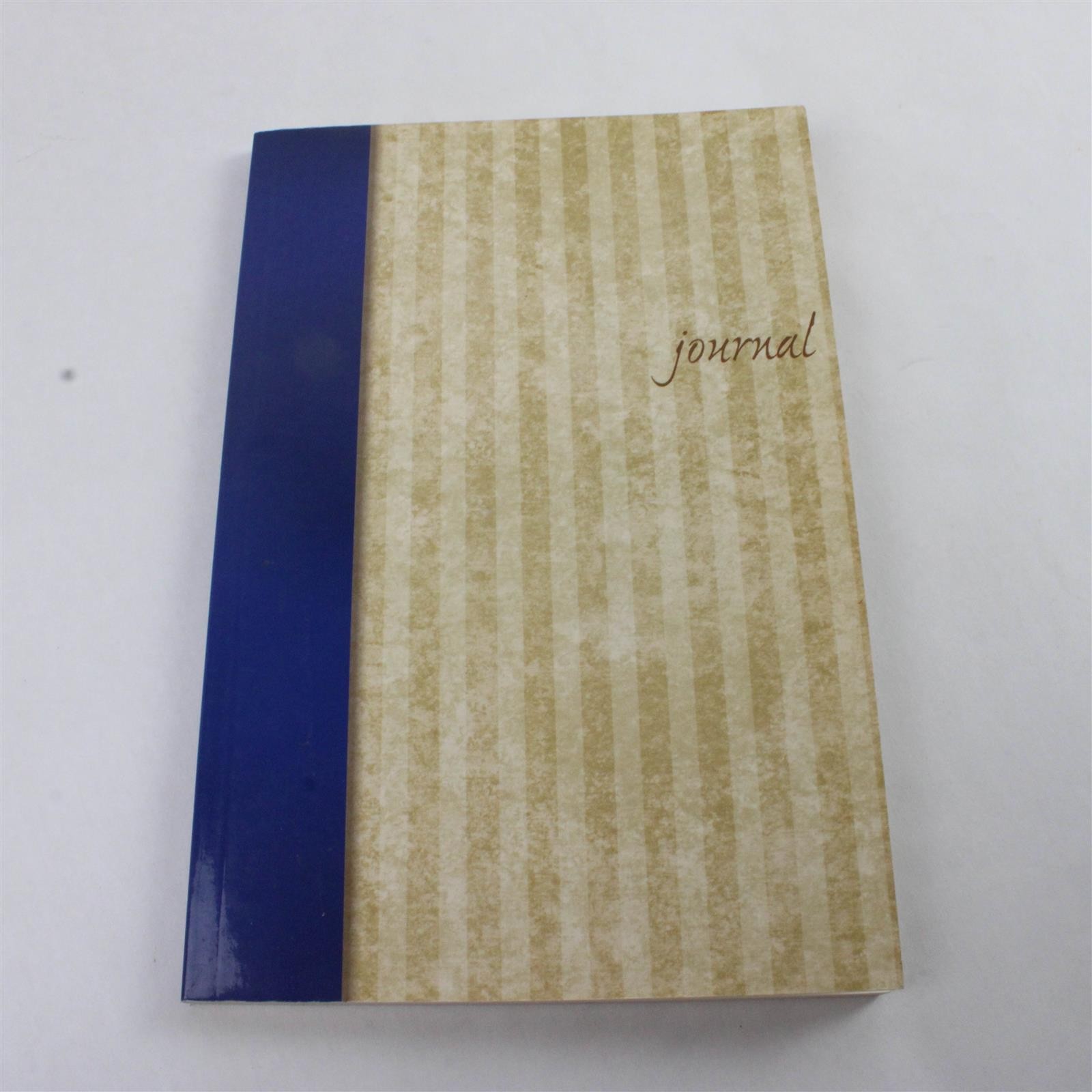 Blue & Tan Pocket Journal Notebook 8.25×5.5in Clean Pages
