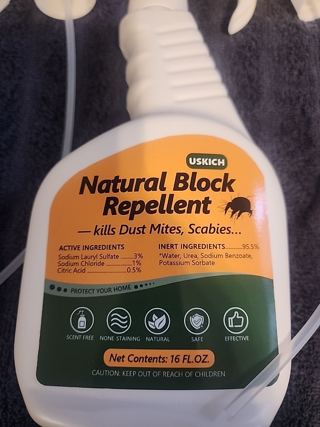 Mite Treatment Spray 16oz Kills Dust Scabies Spider Carpet Bird 2pk Free Shippin