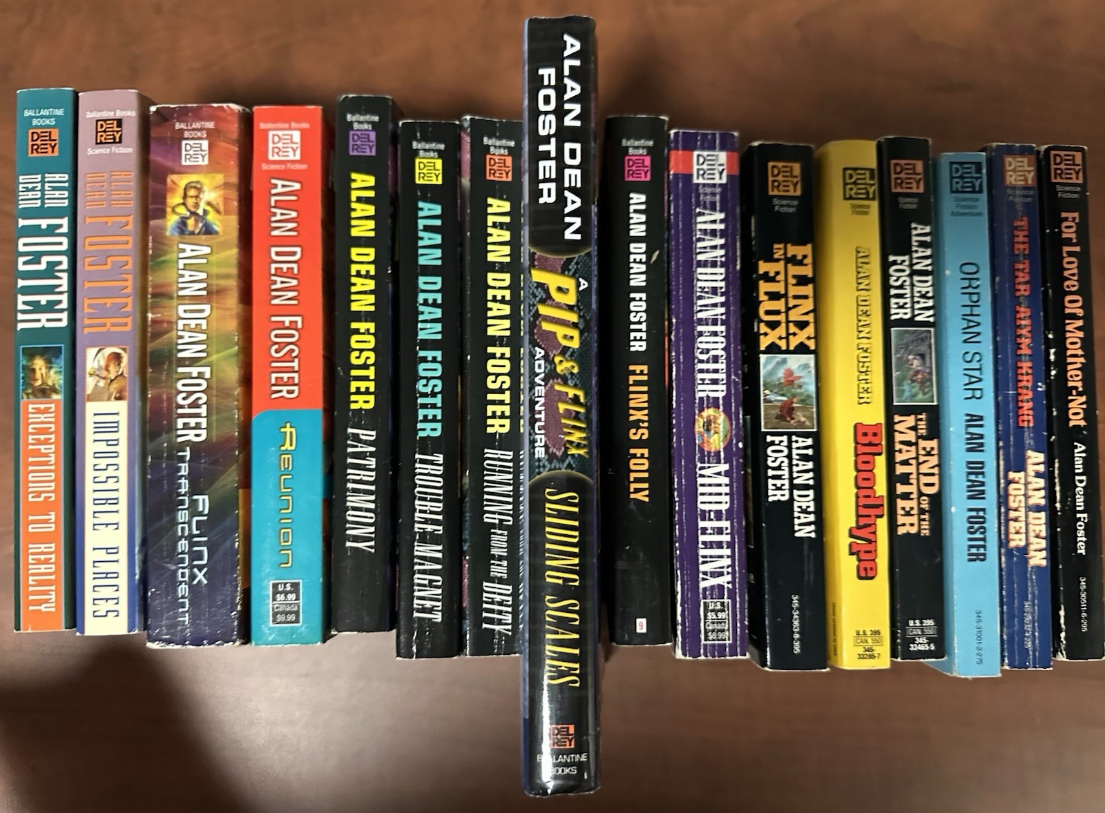 LOT (14) Pip and Flinx Adventures Alan Dean Foster (Mix PB,HC) + 2 Bonus, Used
