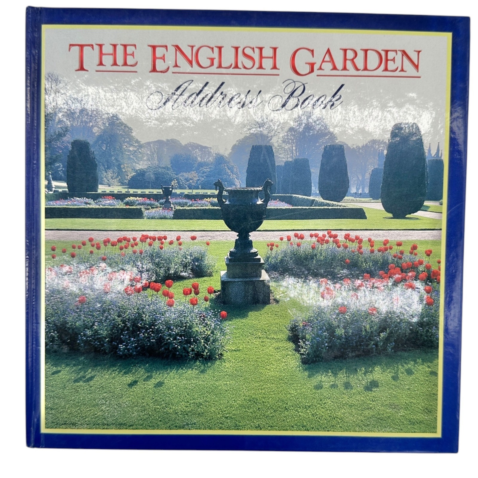 The English Garden Address Book Hardcover By Four Seasons Publishing 8.5 in Blue