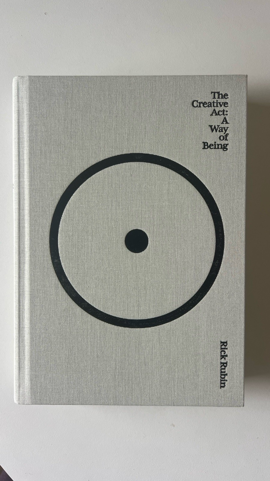 The Creative Act: A Way of Being by Rick Rubin – Hardcover