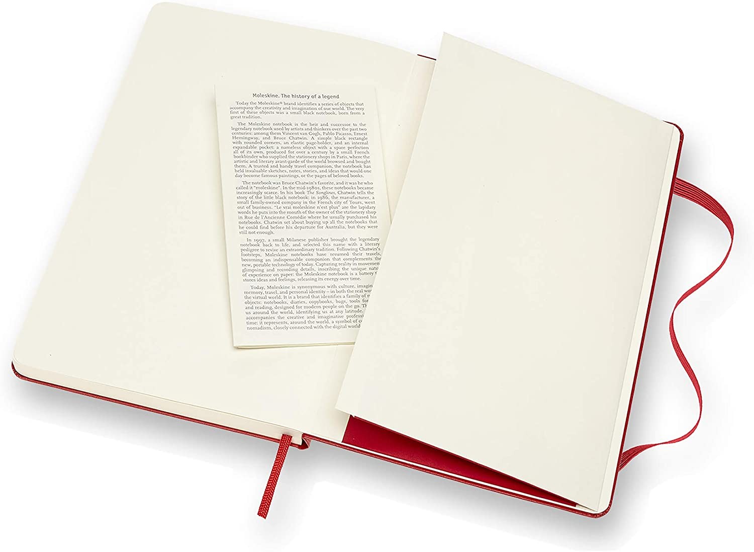 Moleskine Classic Notebook Hard Cover Large Plain/Blank Scarlet Red 240 Pages