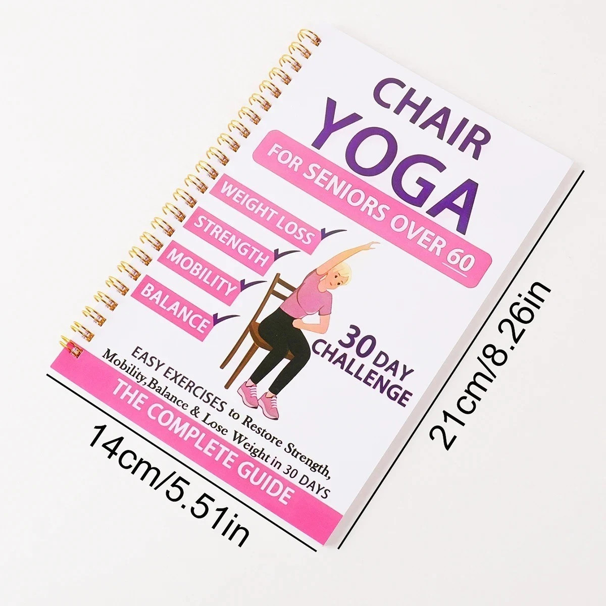 Chair Yoga Guide Weight Loss Strength Flexibility Seated Workout Book