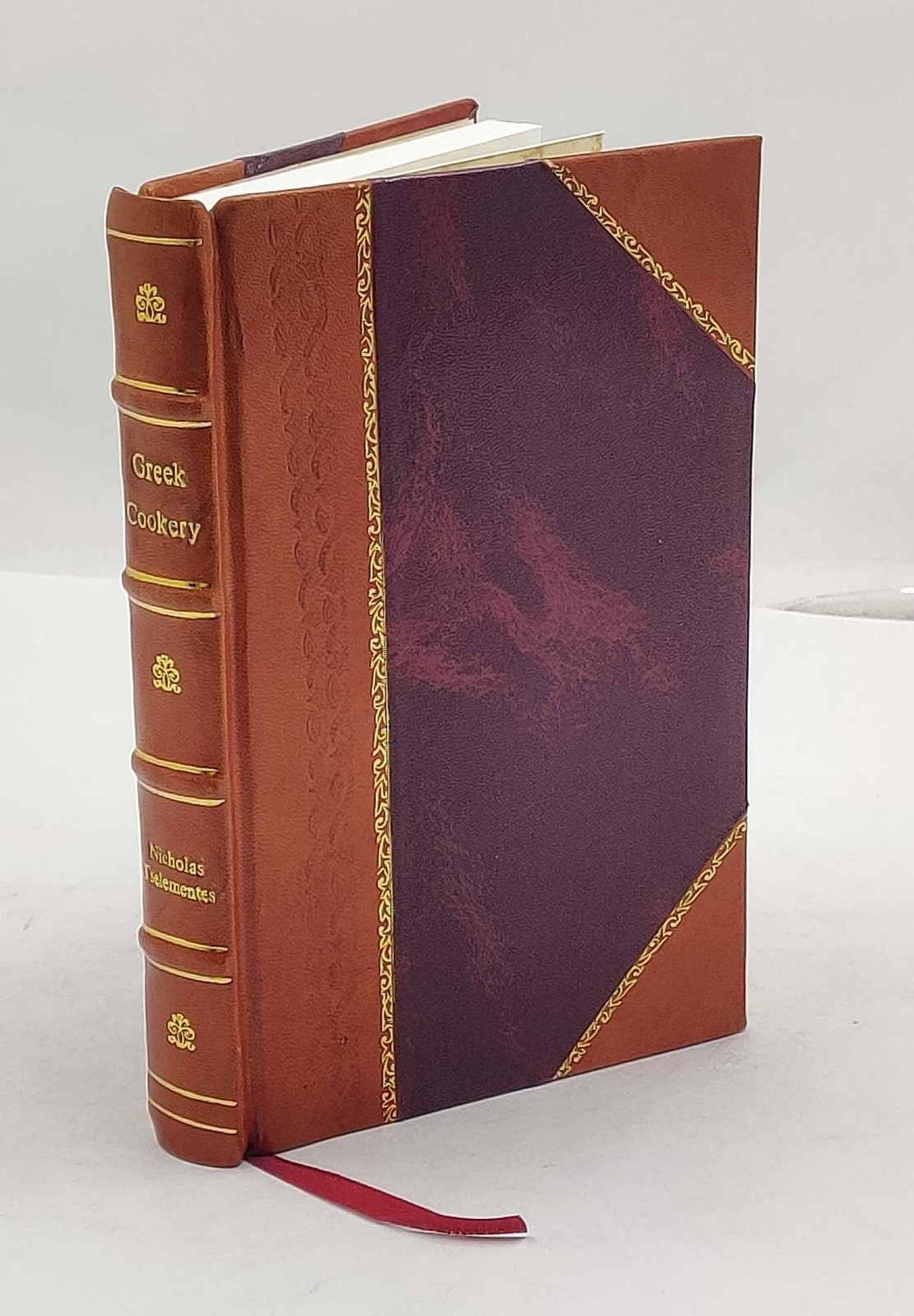 Greek cookery by Nicholas Tselementes. 1950 by Tselementes, Nik [Leather Bound]