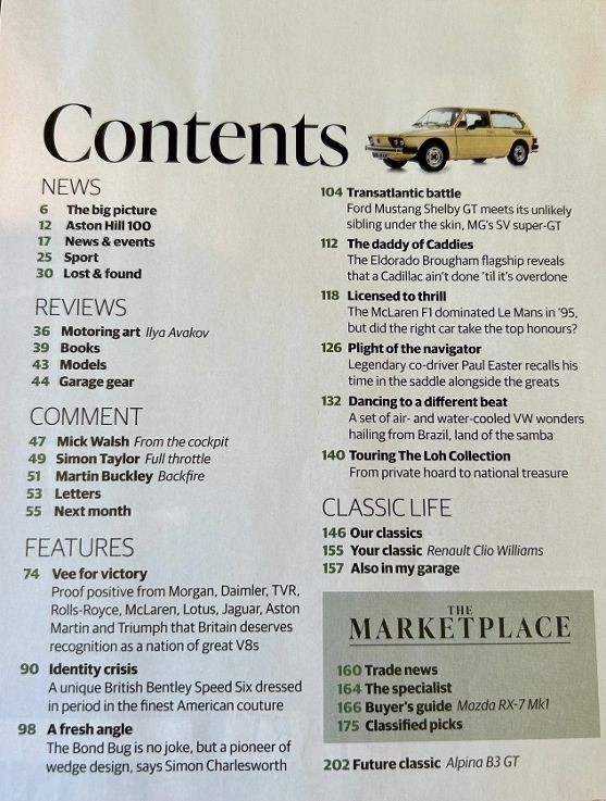 Classic & Sports Car Auto Magazine * July 2025 * Great British V8s