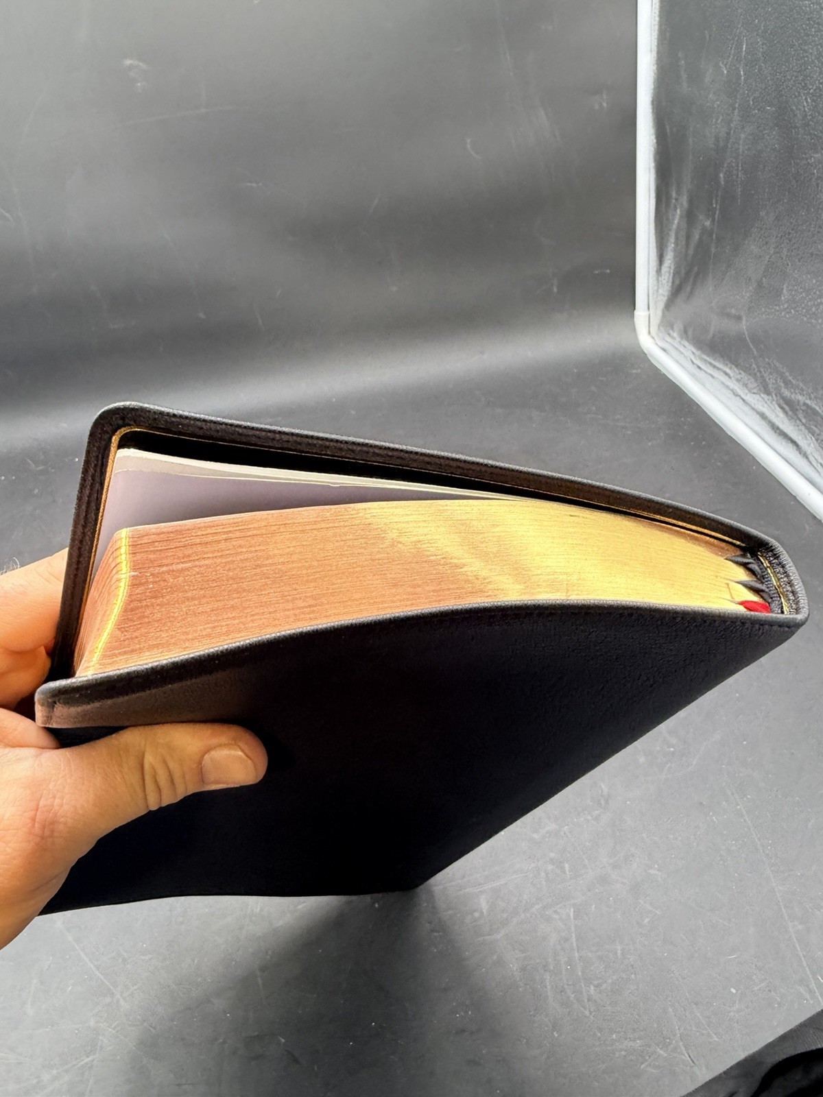 NASB Preacher’s Bible Premium Goatskin Leather Black Premier Collection 1995 tex