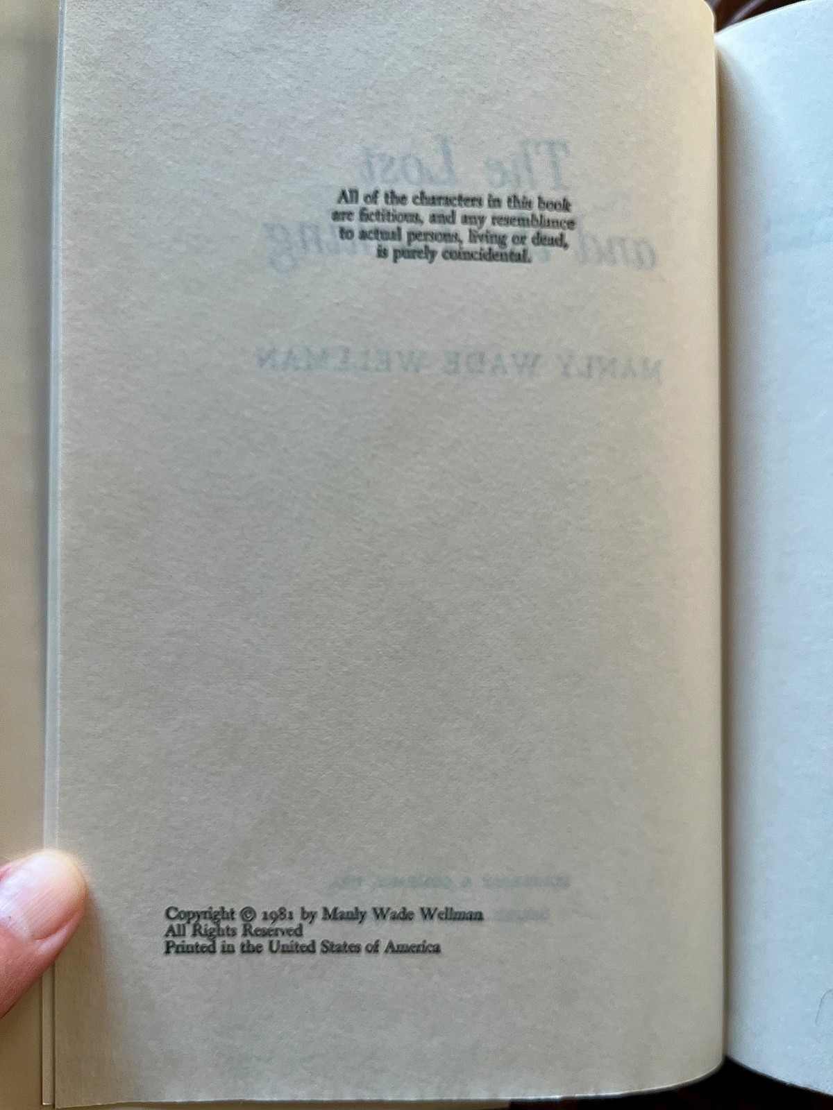 After Dark/the Lost and the Lurking*Manly Wade Wellman HCDJ 1st ed BCE NEAR FINE