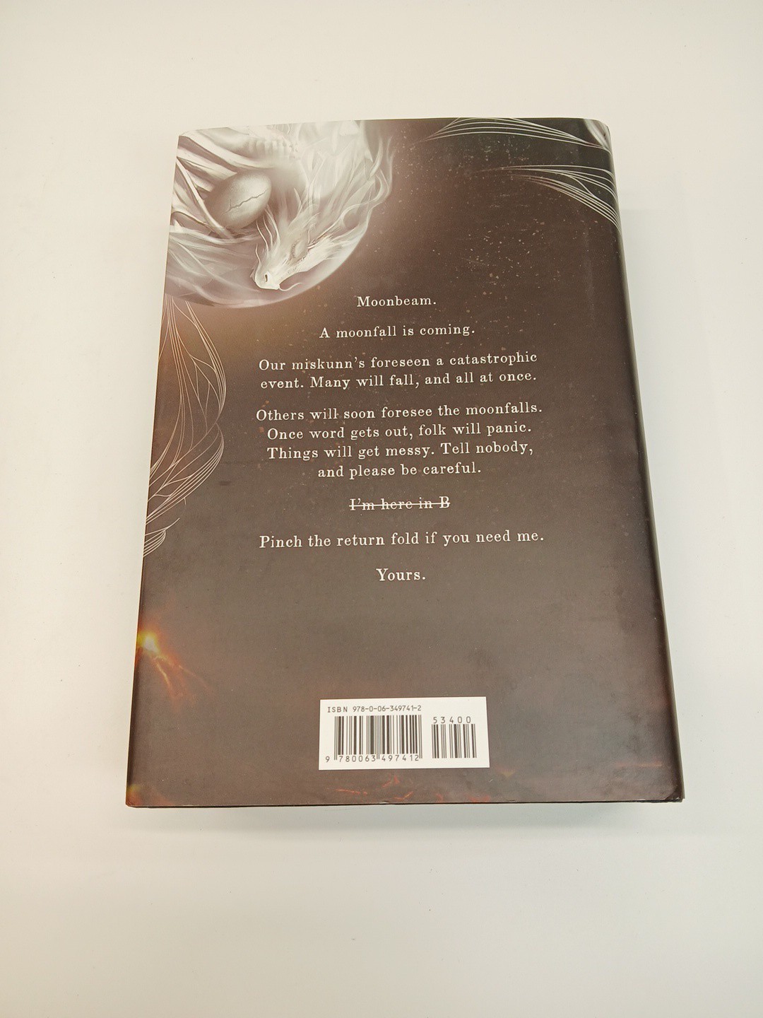 Sarah A. Parker The Ballad of Falling Dragons SIGNED First Edition Hardcover