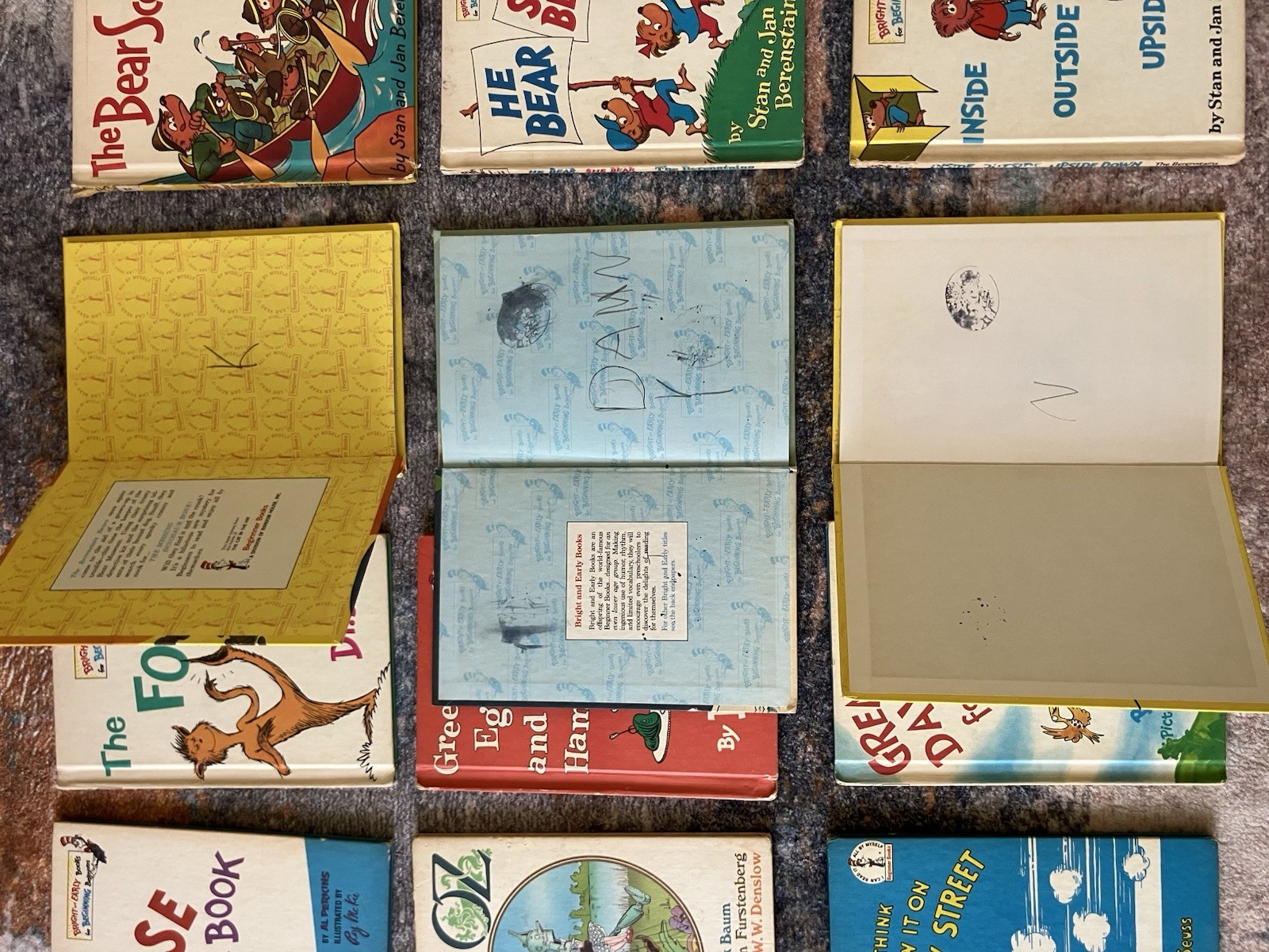 Dr Seuss Beginner Books lot 18 Classic Hardcover Bright And Early Berenstain OZ