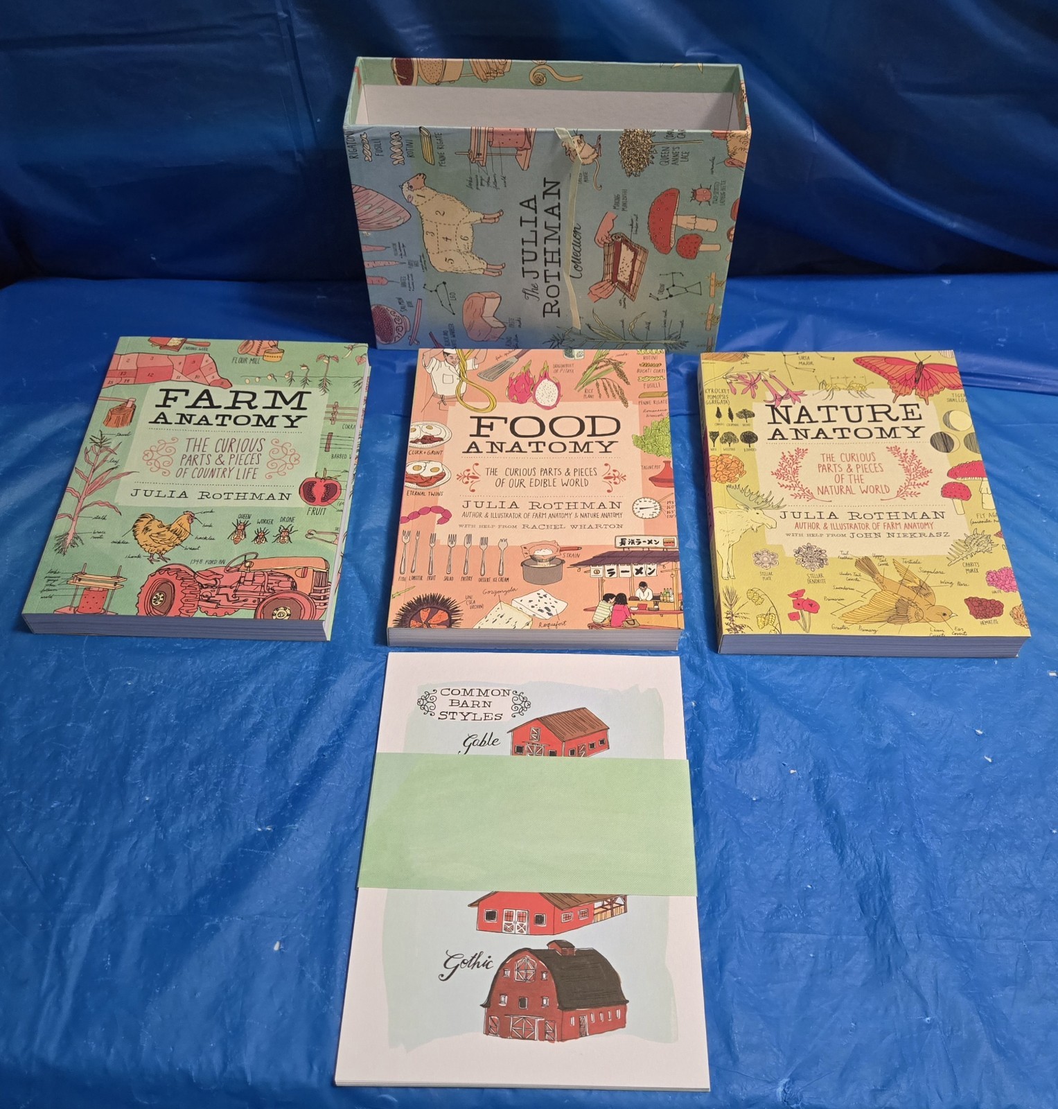 The Julia Rothman Collection: Farm Anatomy, Nature Anatomy, and Food Anatomy VG